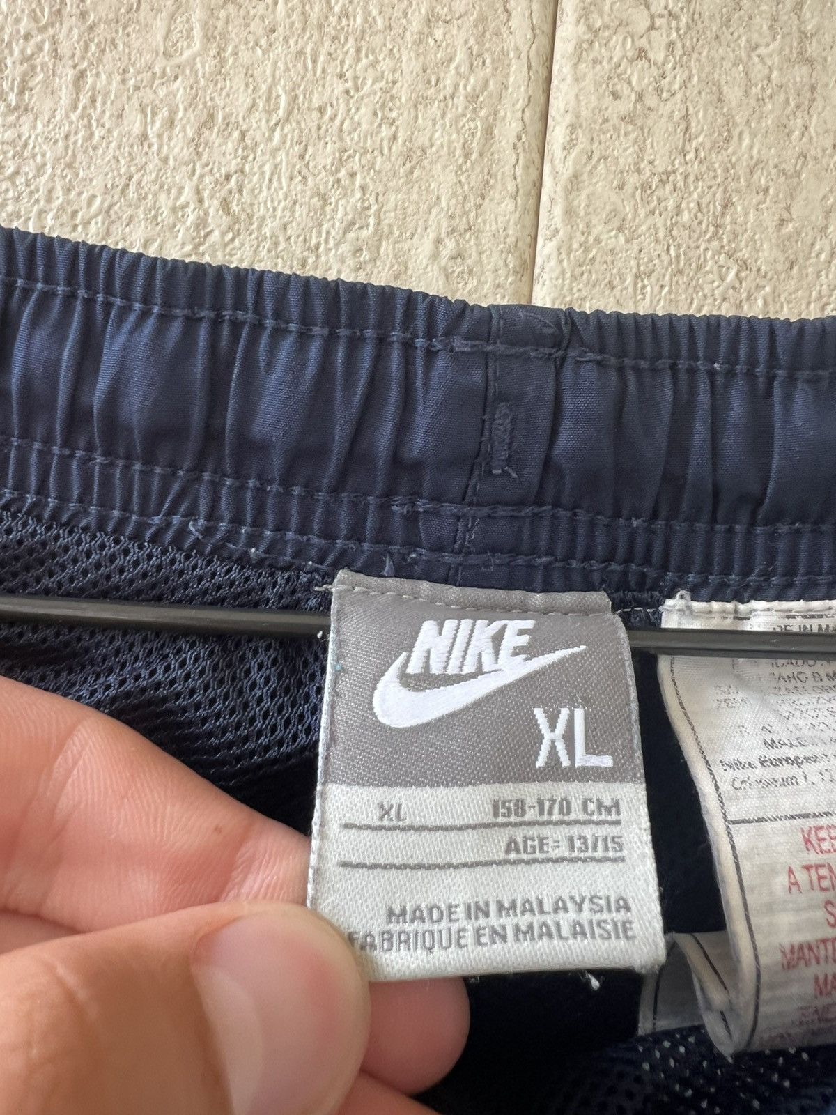 Nike Vintage Nylon Pants Woven Sweatpants Baggy Wide Striped