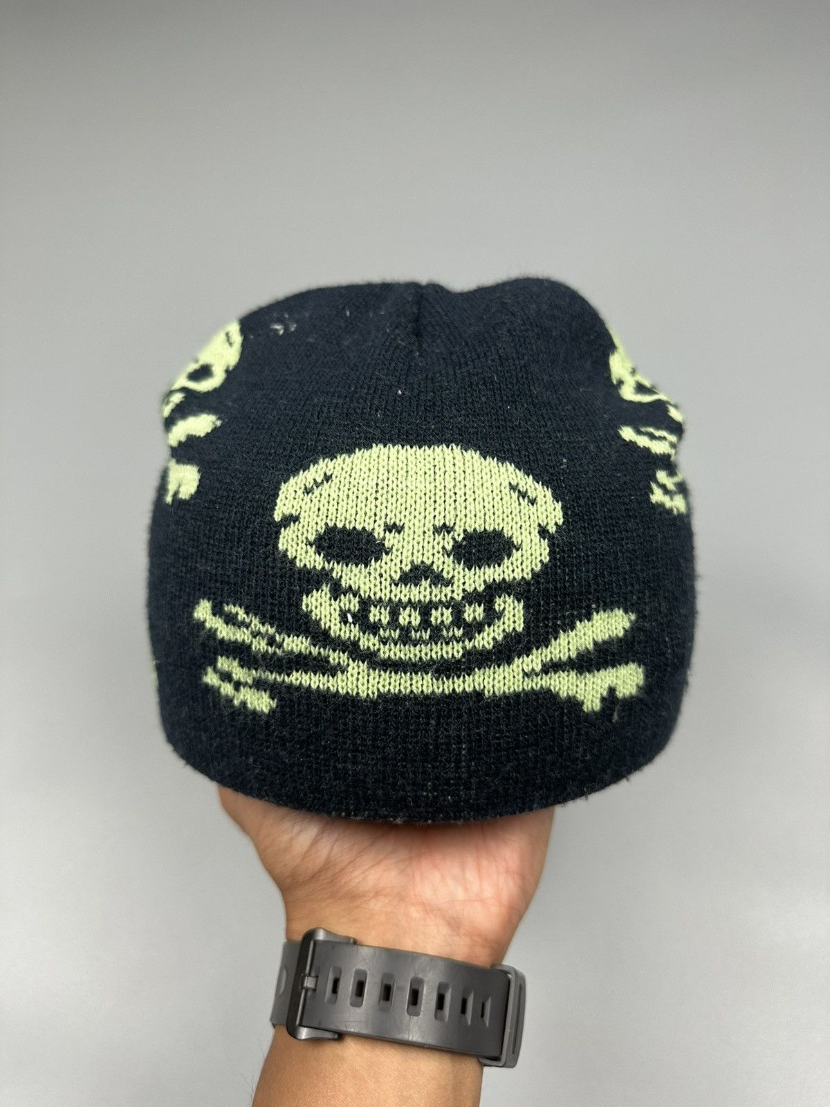 Japanese Brand Unbrand Skulls Allover Beanie Hats Size ONE SIZE - 1 Thumbnail