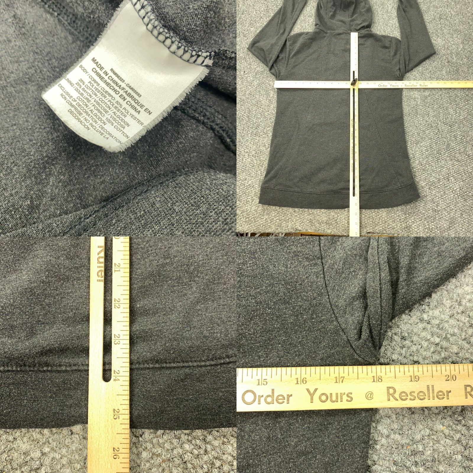 Nike Nike Hoodie Womens XS Gray Zip Sweatshirt Swoosh Red Tag Vintage Size XS / US 0-2 / IT 36-38 - 8 Thumbnail