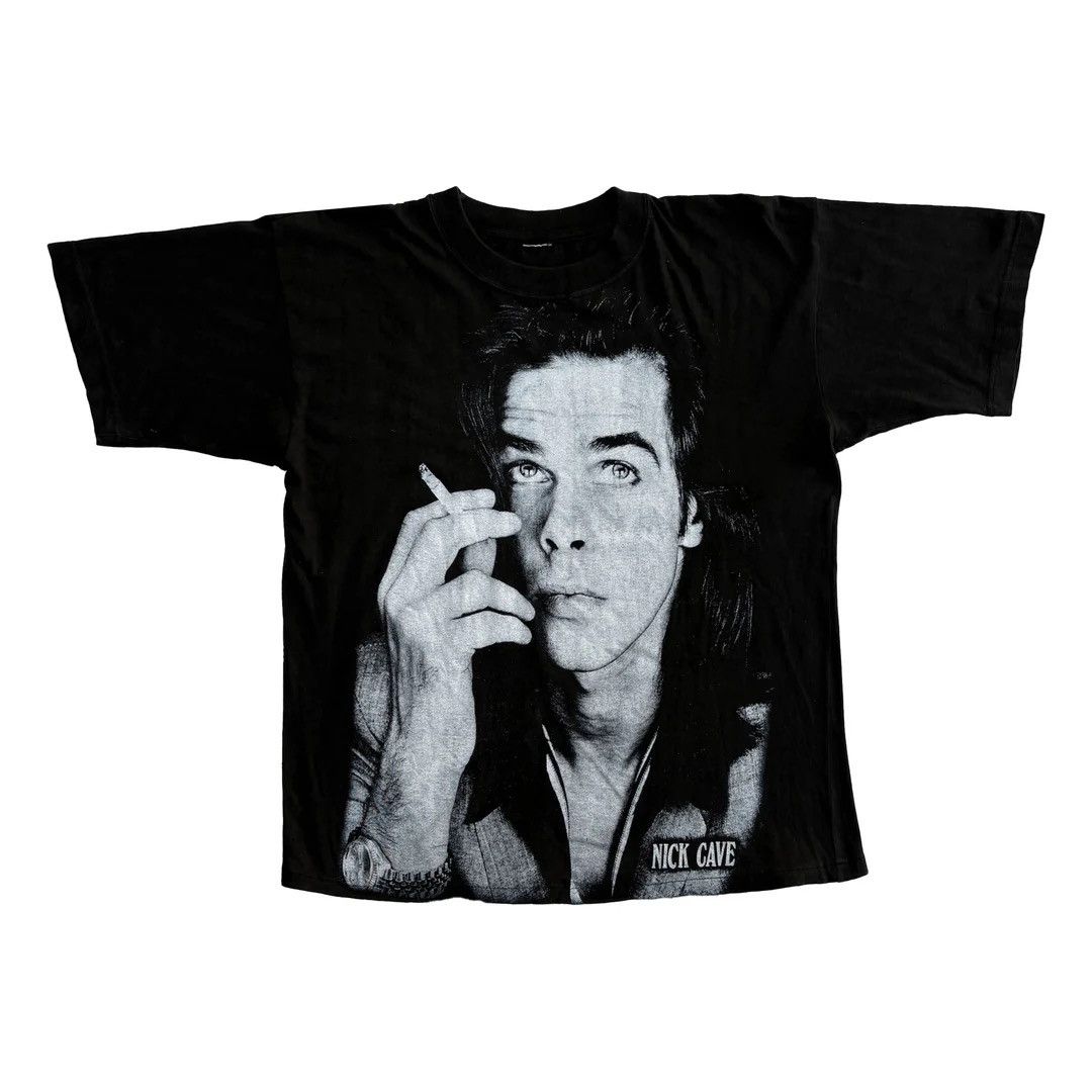 Band Tees Nick Cave 2001 Vintage Bad Seeds Euro Tour Band Rare T-Shirt Size US M / EU 48-50 / 2 - 1 Thumbnail