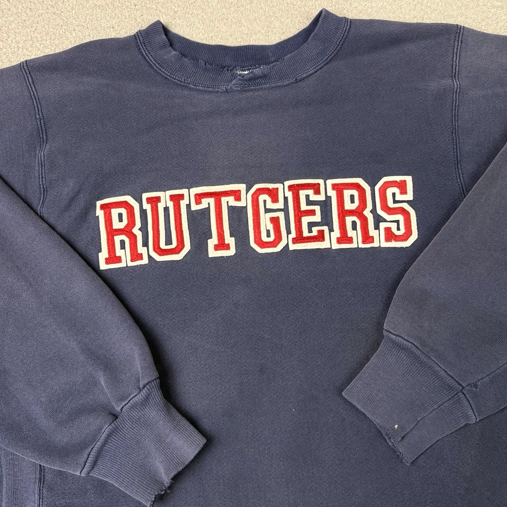 Hanes VINTAGE Rutgers University Sweatshirt Mens L Blue Hanes Reverse Weave Rare L Size US L / EU 52-54 / 3 - 2 Thumbnail