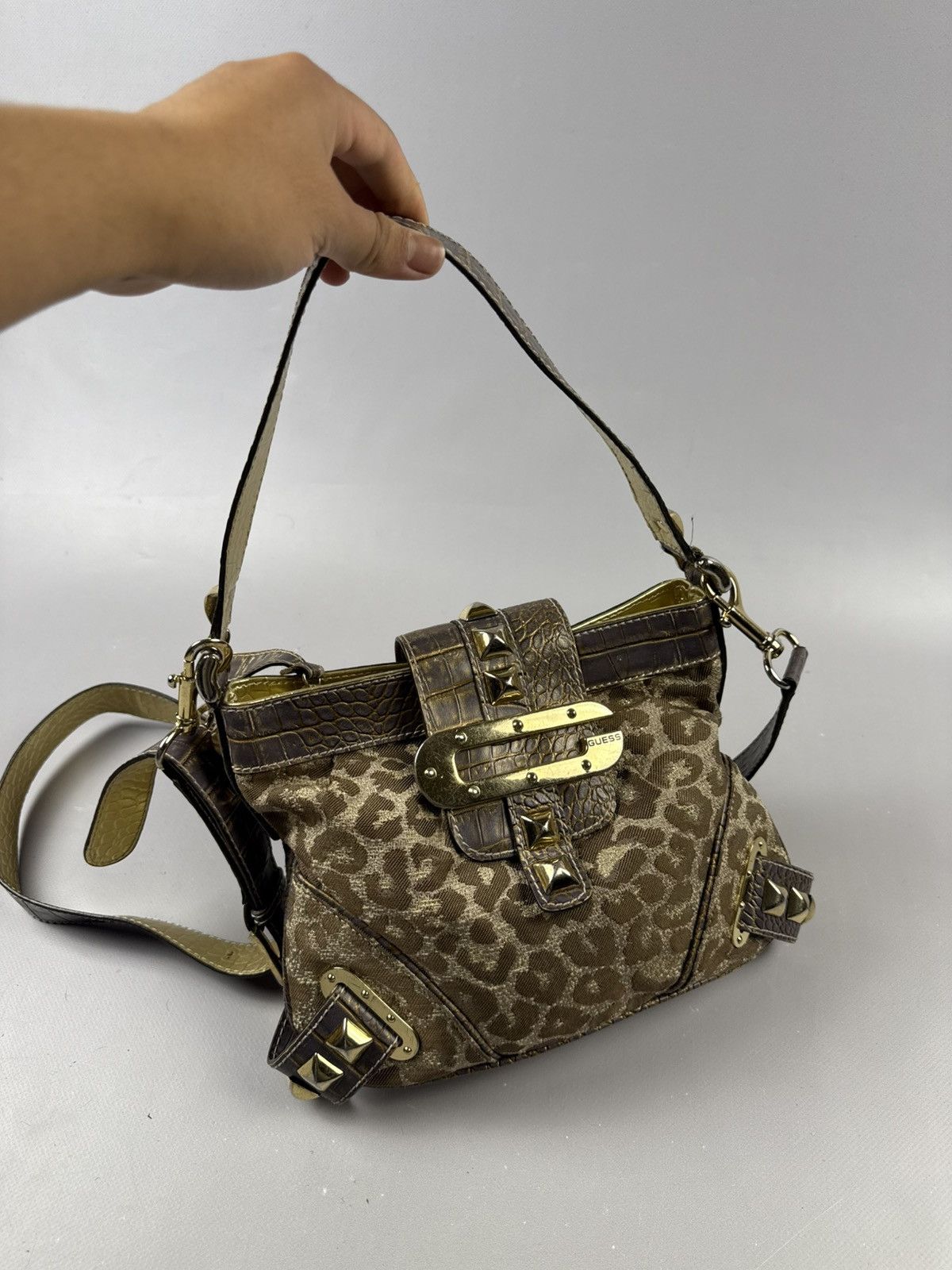 Guess Guess vintage handbag crossbody gold iconic model Size ONE SIZE - 2 Thumbnail