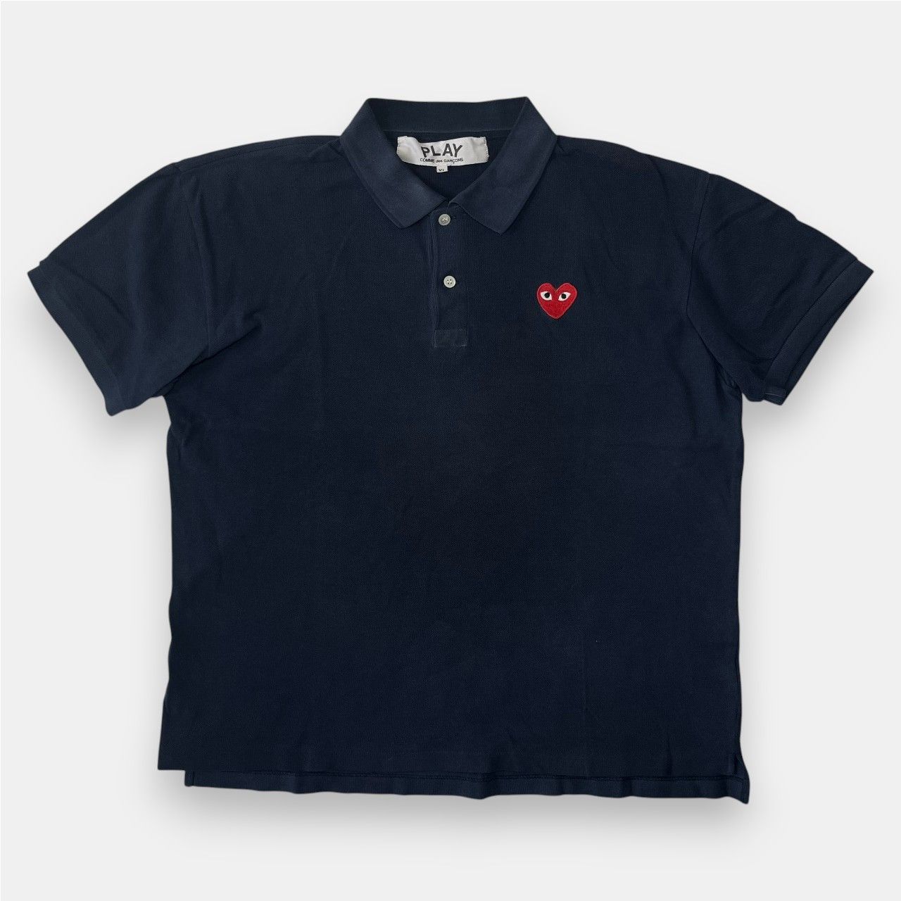 Comme des Garcons PLAY Comme des Garçons Play Navy Polo Size US XL / EU 56 / 4 - 1 Thumbnail