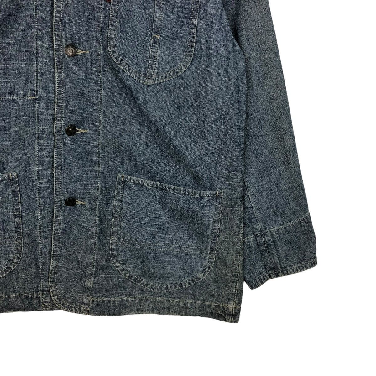 Japanese Brand 🔥VINTAGE CHORE WORK JACKET DENIM CROCODILE ISSEY MIYAKE Size US L / EU 52-54 / 3 - 7 Thumbnail