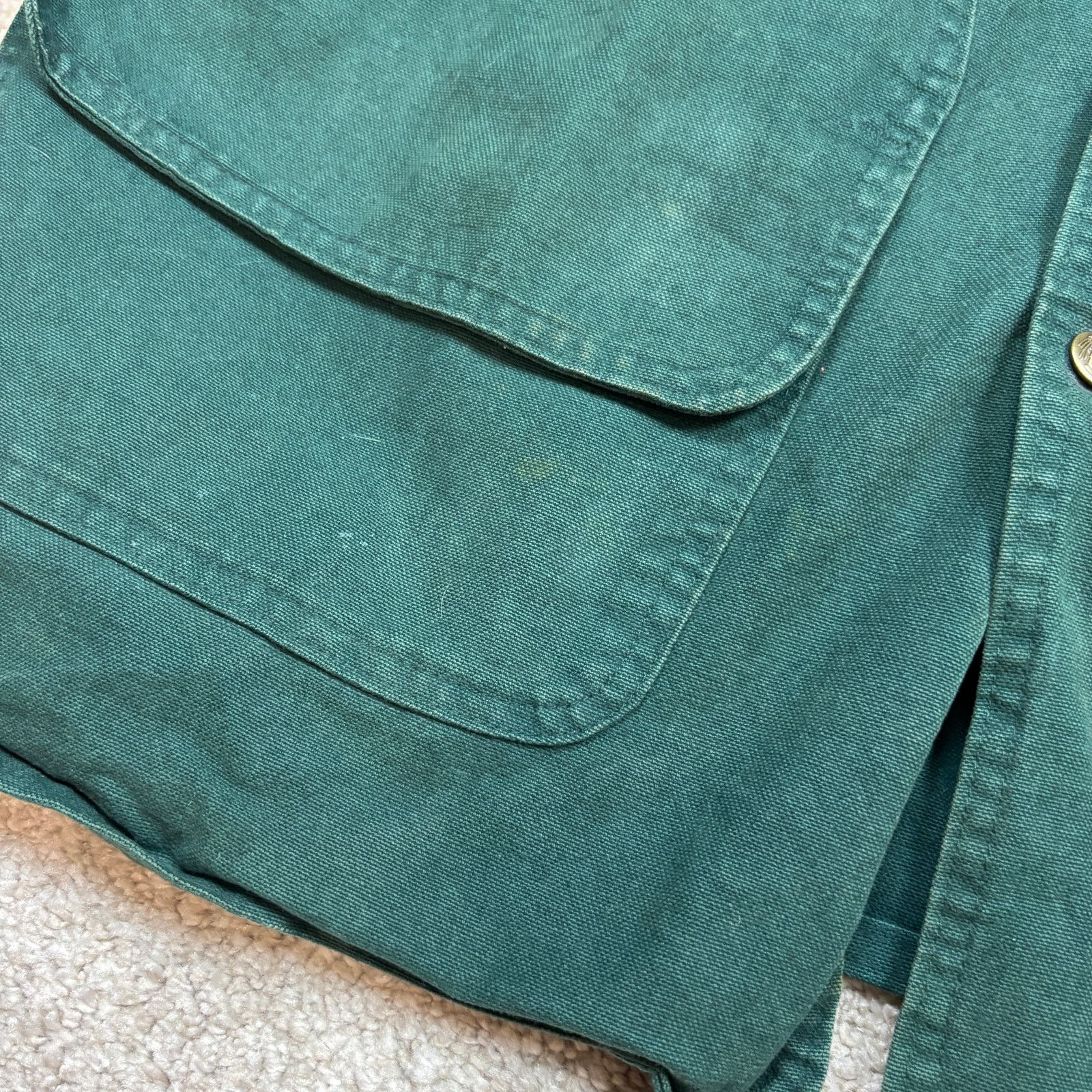 Vintage × Woolrich Woolen Mills Vintage 90s Woolrich Wool Lined Green Barn Jacket Mens L USA Size US L / EU 52-54 / 3 - 12 Thumbnail