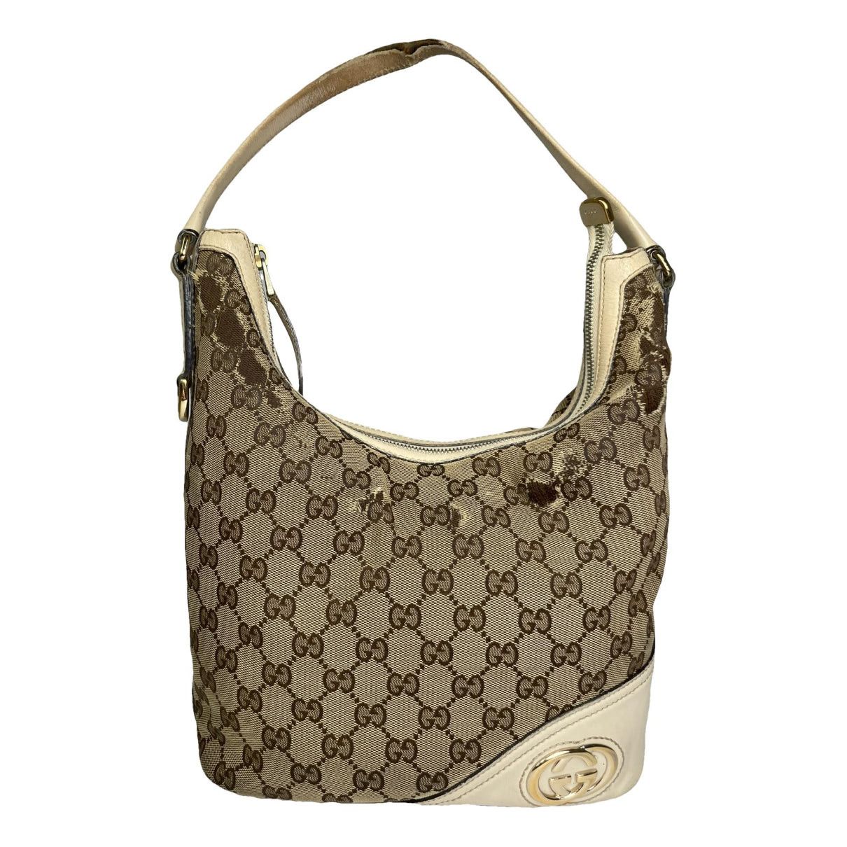Jackie 1961 Beige Cotton Handbag