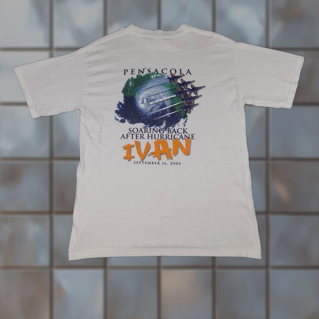 Gildan VINTAGE National Museum Naval Aviation Shirt Mens M Hurricane Ivan 2004 Tee Size US M / EU 48-50 / 2 - 1 Thumbnail