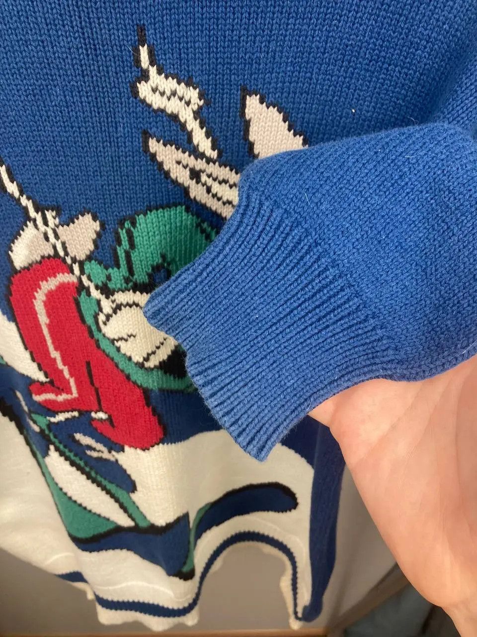 Cartoon Network 1997 Bugs Bunny Skiing All Over Print Crewneck Knitwear Size US L / EU 52-54 / 3 - 6 Thumbnail