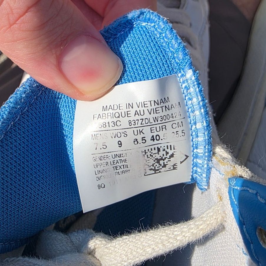 Converse Converse Pro Leather Hi "White Coast Blue (UNC)" Size US 9 / IT 39 - 7 Thumbnail