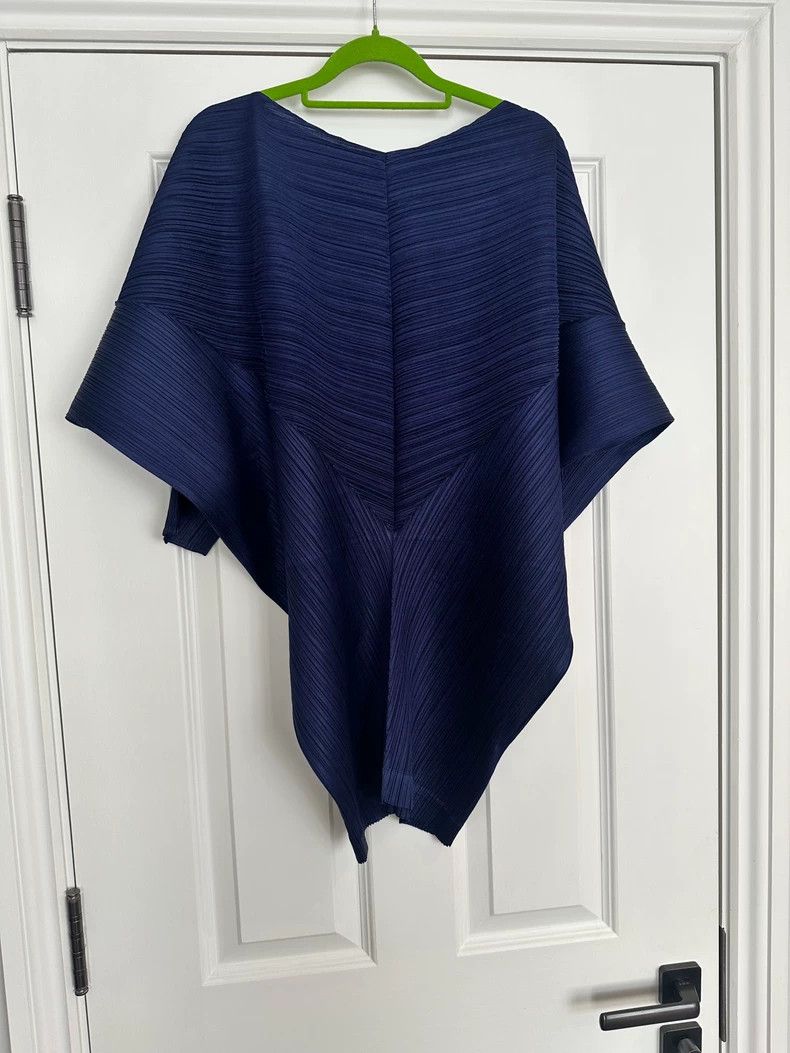 Issey Miyake Issey Miyake size:2 A long dark blue top Size M / US 6-8 / IT 42-44 - 4 Thumbnail