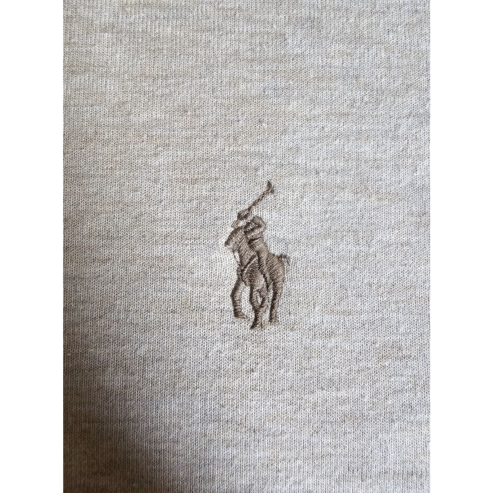 Polo Ralph Lauren VINTAGE Polo by Ralph Lauren Polo 1/4 Zip Pullover Jumper Mens 2XL Beige Cotton Blend Jersey Sweatshirt Size US XXL / EU 58 / 5 - 5 Thumbnail