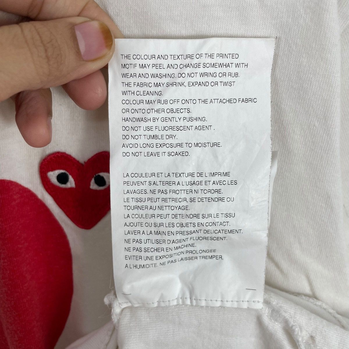 Comme des Garcons PLAY AD2017 COMME des GARÇONS PLAY Tee Shirt Size US L / EU 52-54 / 3 - 7 Thumbnail