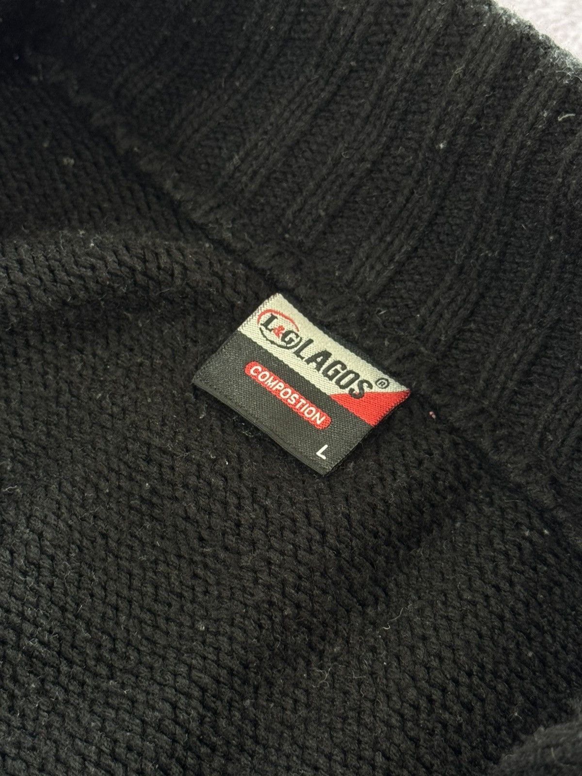 Japanese Brand 00’s Aesthetic Y2K Asymmetrical Zip Ribbed Sweater Size L / US 10 / IT 46 - 8 Thumbnail