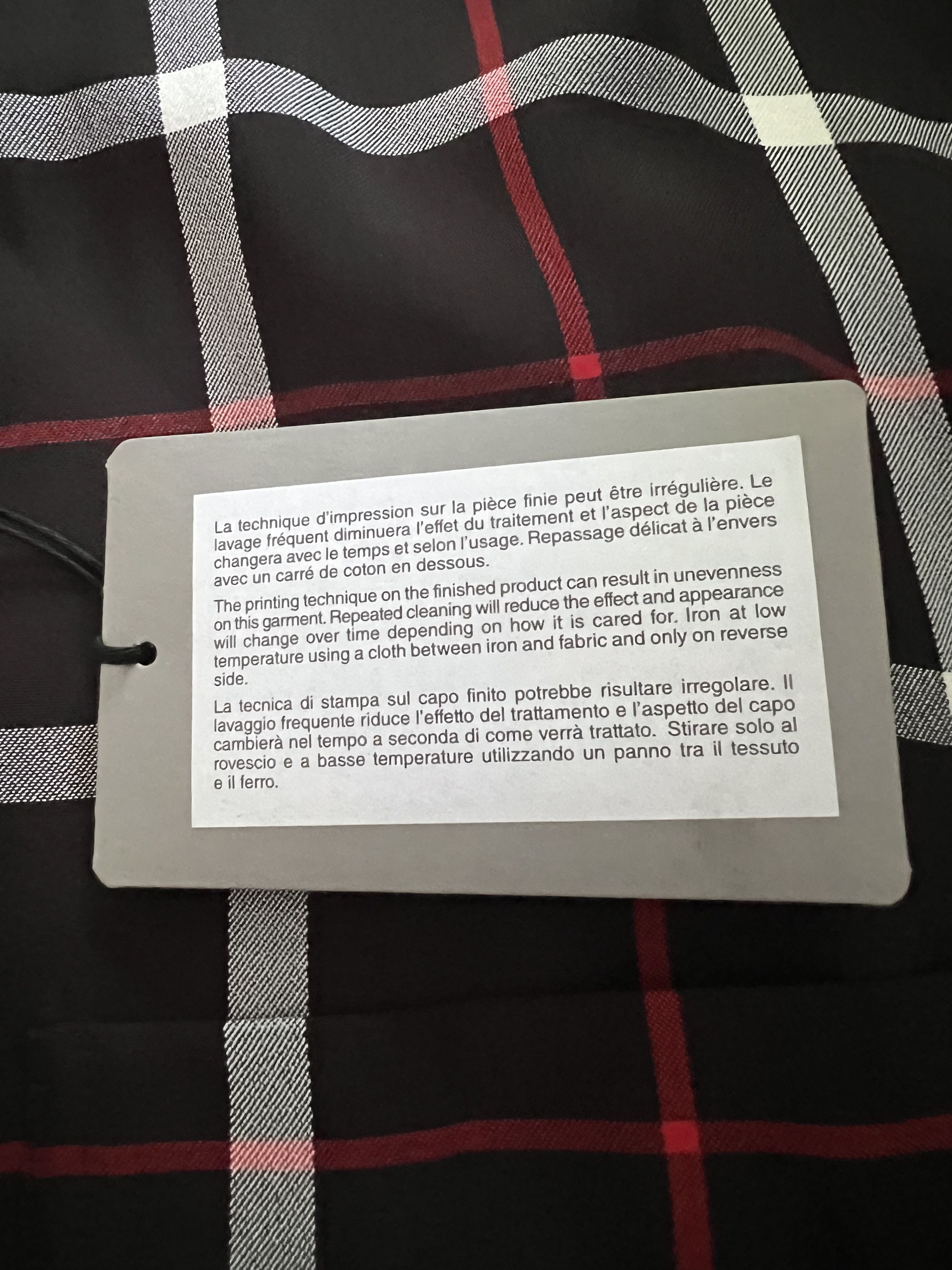 Balenciaga Balenciaga Oversize Logo Print Check Shirt Size US S / EU 44-46 / 1 - 10 Thumbnail