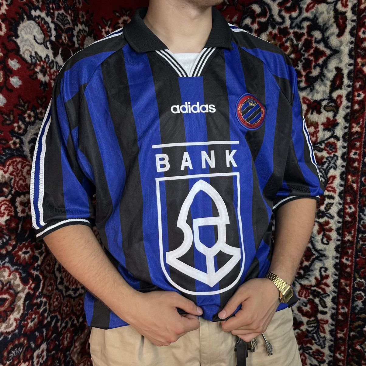 Adidas Vintage Club Brugge 1997/1998 Home Football Adidas Jersey Size US XXL / EU 58 / 5 - 4 Thumbnail