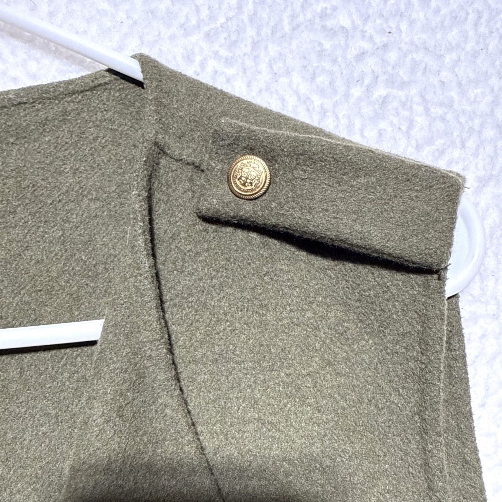 Talbots Talbots Vest Open Face Fly Away Wool Blend L Olive Green Sleeveless Kimono Women's Regular Size L Size L / US 10 / IT 46 - 2 Thumbnail