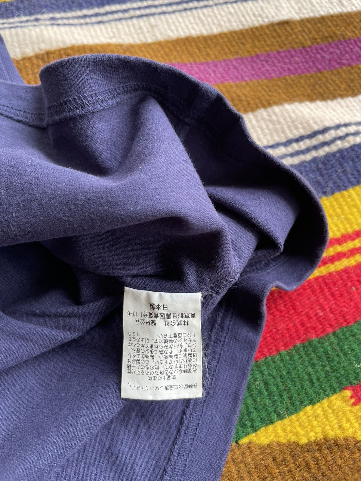 HOLLYWOOD RANCH MARKET × Japanese Brand Blue Blue Indigo Pocket tee Size US M / EU 48-50 / 2 - 7 Thumbnail