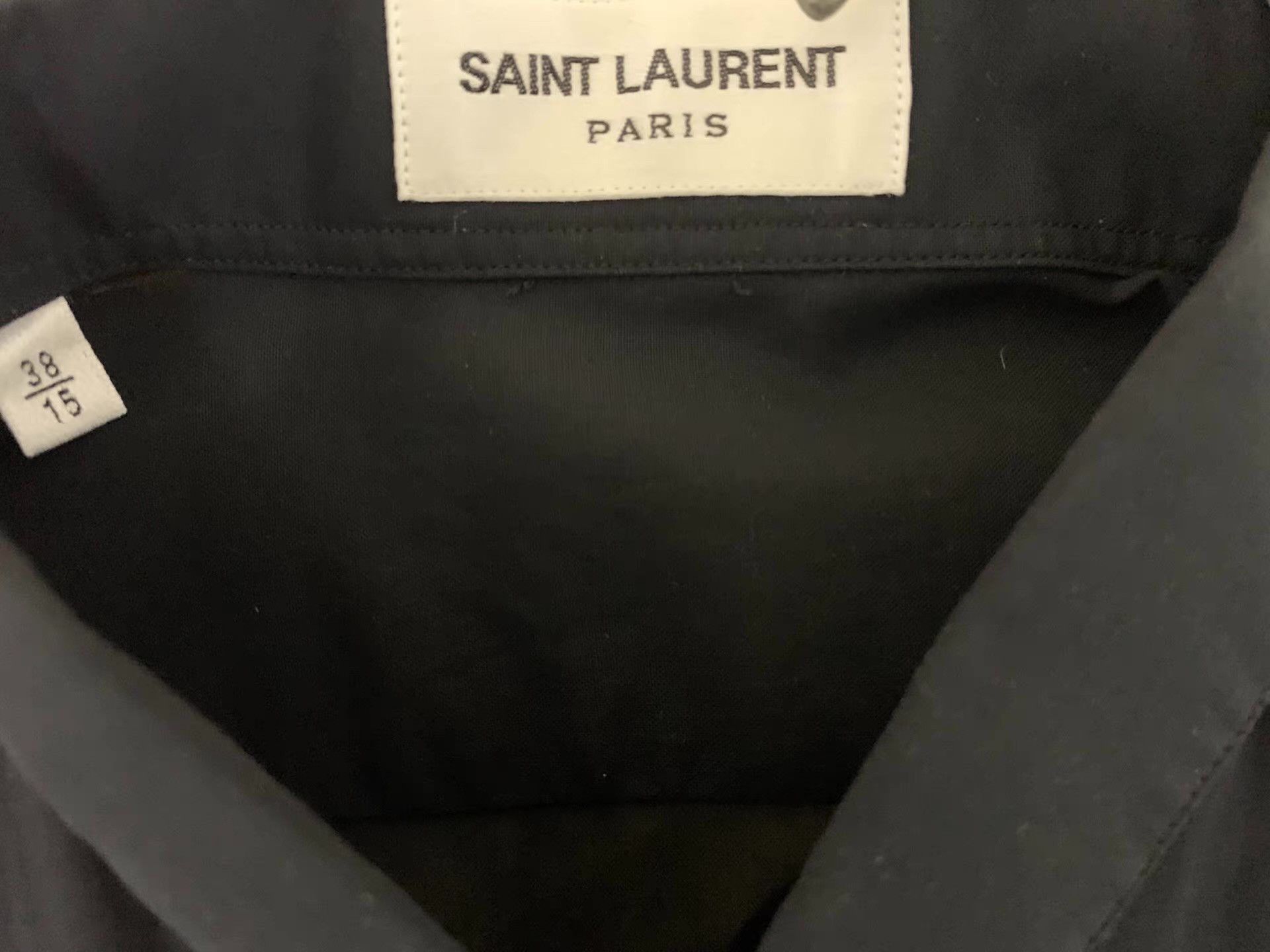 Saint Laurent Paris Saint Laurent SLP 17SS Black Organza Henley Shirt Q12 Size US M / EU 48-50 / 2 - 3 Thumbnail