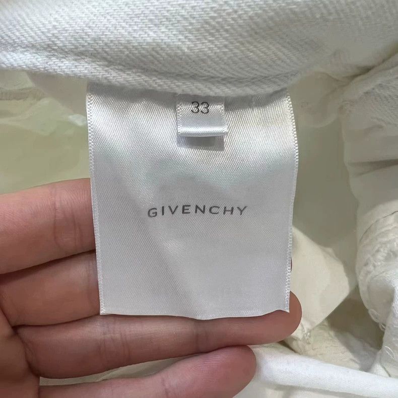 Givenchy Givenchy Distressed white denim pants Size US 33 - 5 Thumbnail