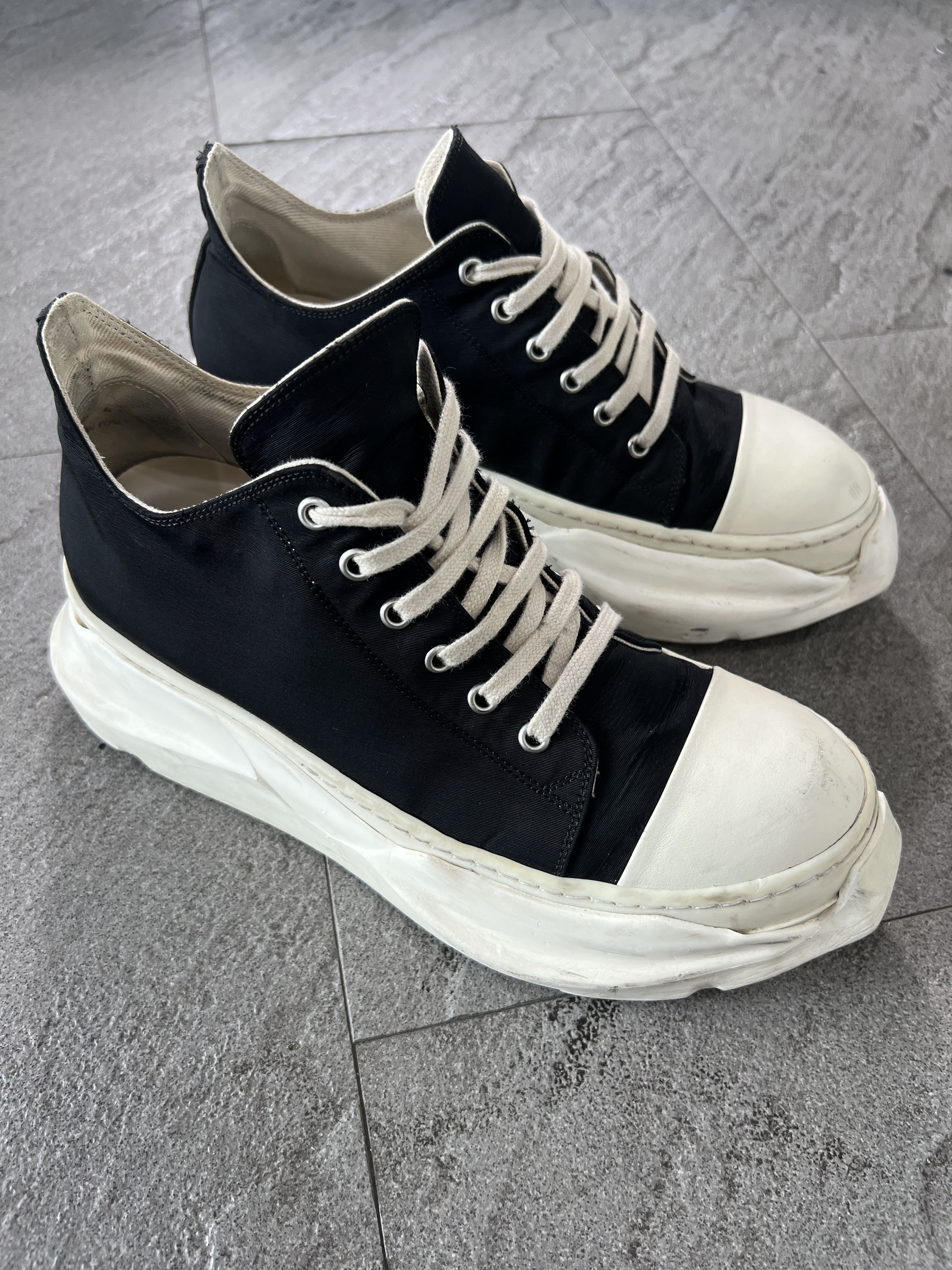 Rick Owens Drkshdw Rick Owens DRKSHDW Abstract Low Sneakers Black EU41 Size US 8 / EU 41 - 3 Thumbnail