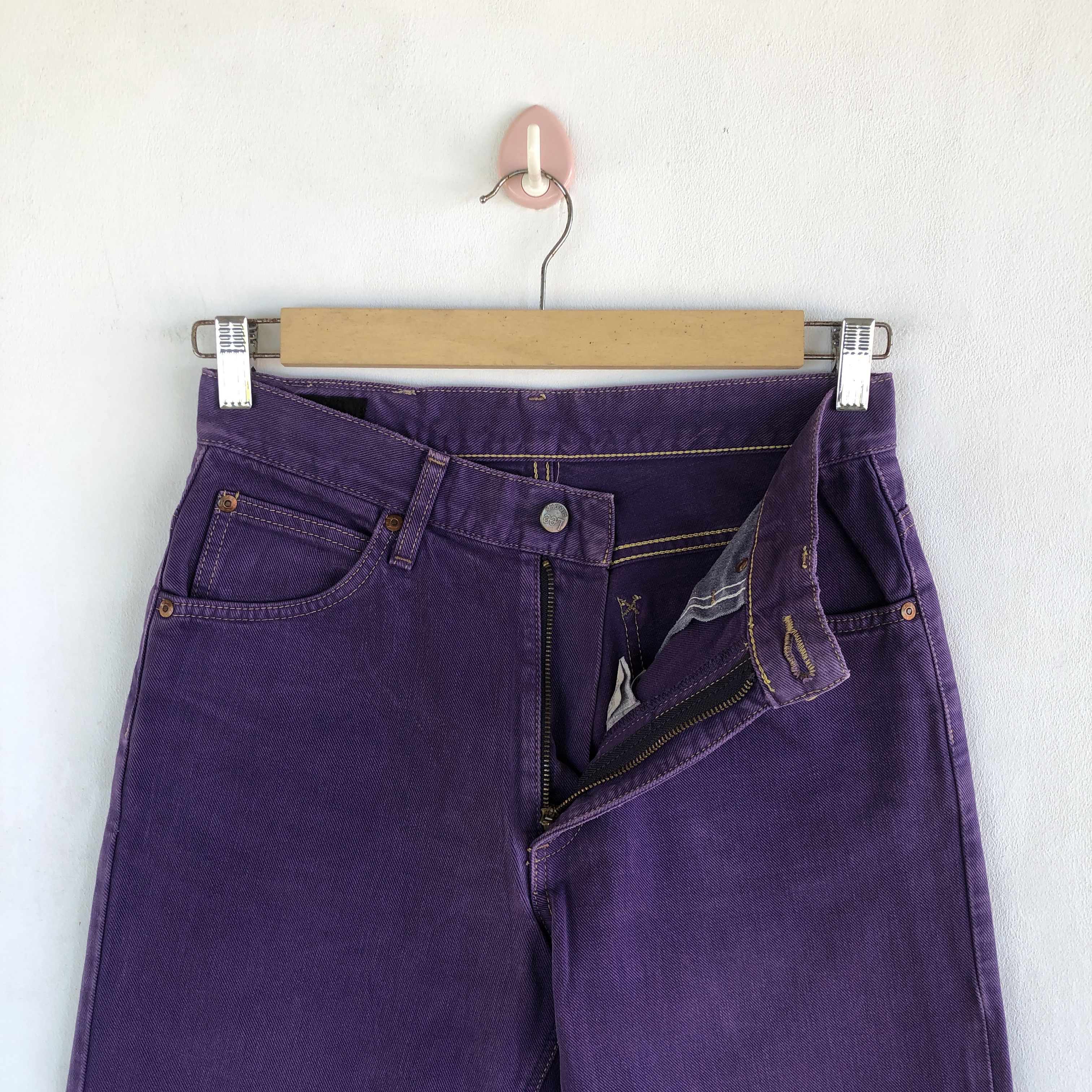 Lee Vintage Lee Riders Jeans Purple Lee Sanforized Denim Pants Size 26" / US 2 / IT 38 - 5 Thumbnail