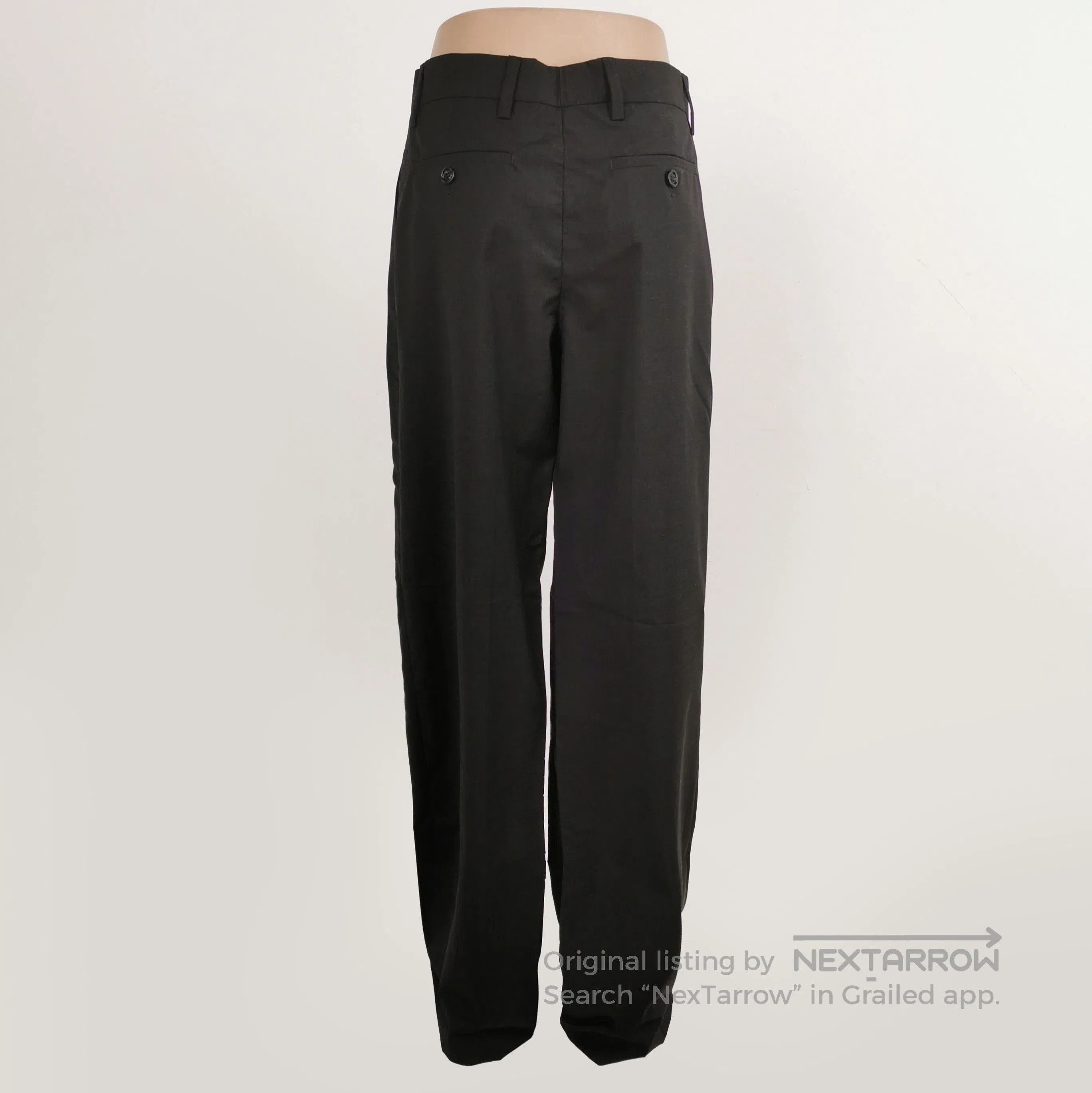 Prada Prada Wool Solid Trousers in Size 38 . Size 37" - 2 Thumbnail