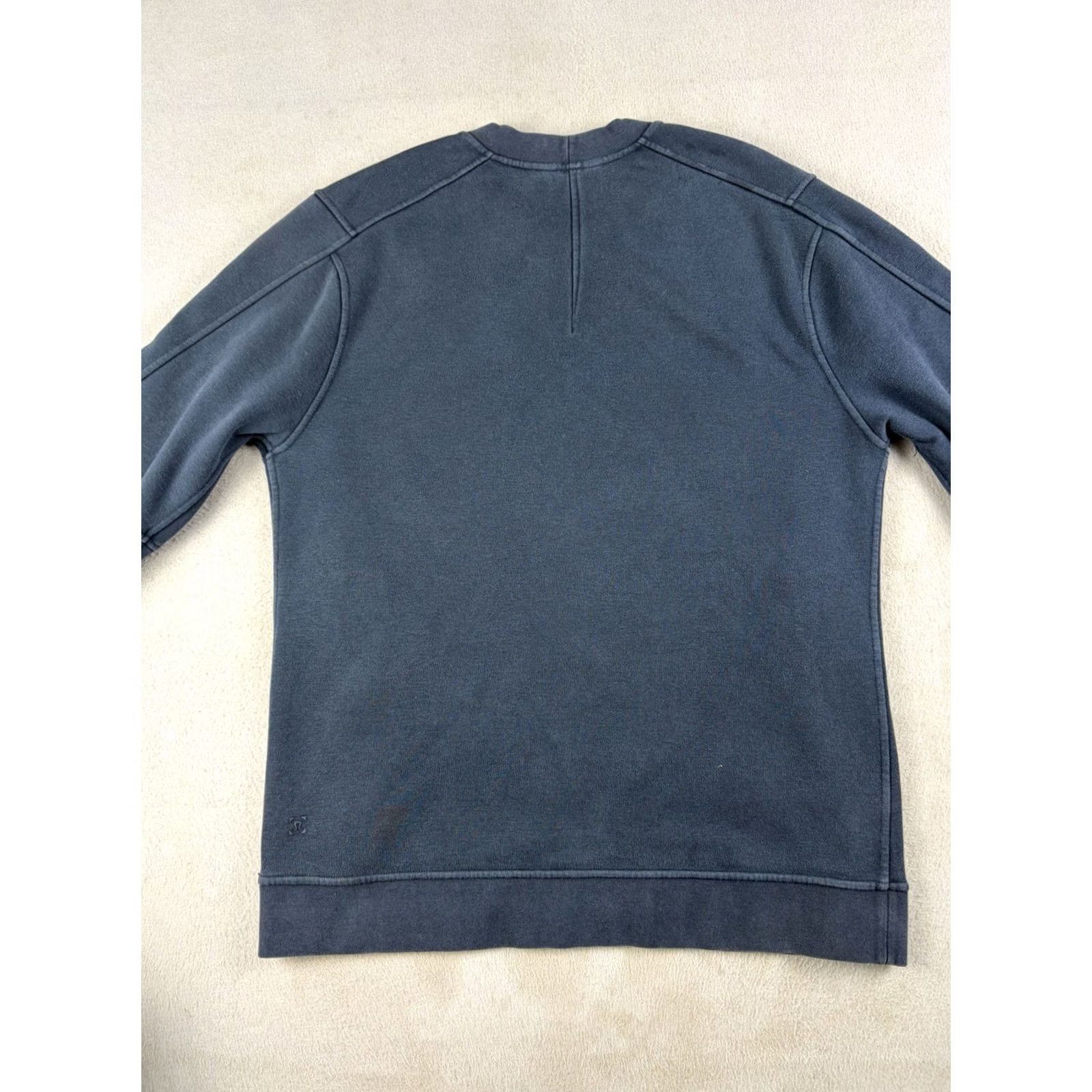 Lululemon Lululemon Sweatshirt Crew Neck Pullover Mens M Blue Cotton Blend Logo Pocket School/Performance Gym Size US M / EU 48-50 / 2 - 6 Thumbnail
