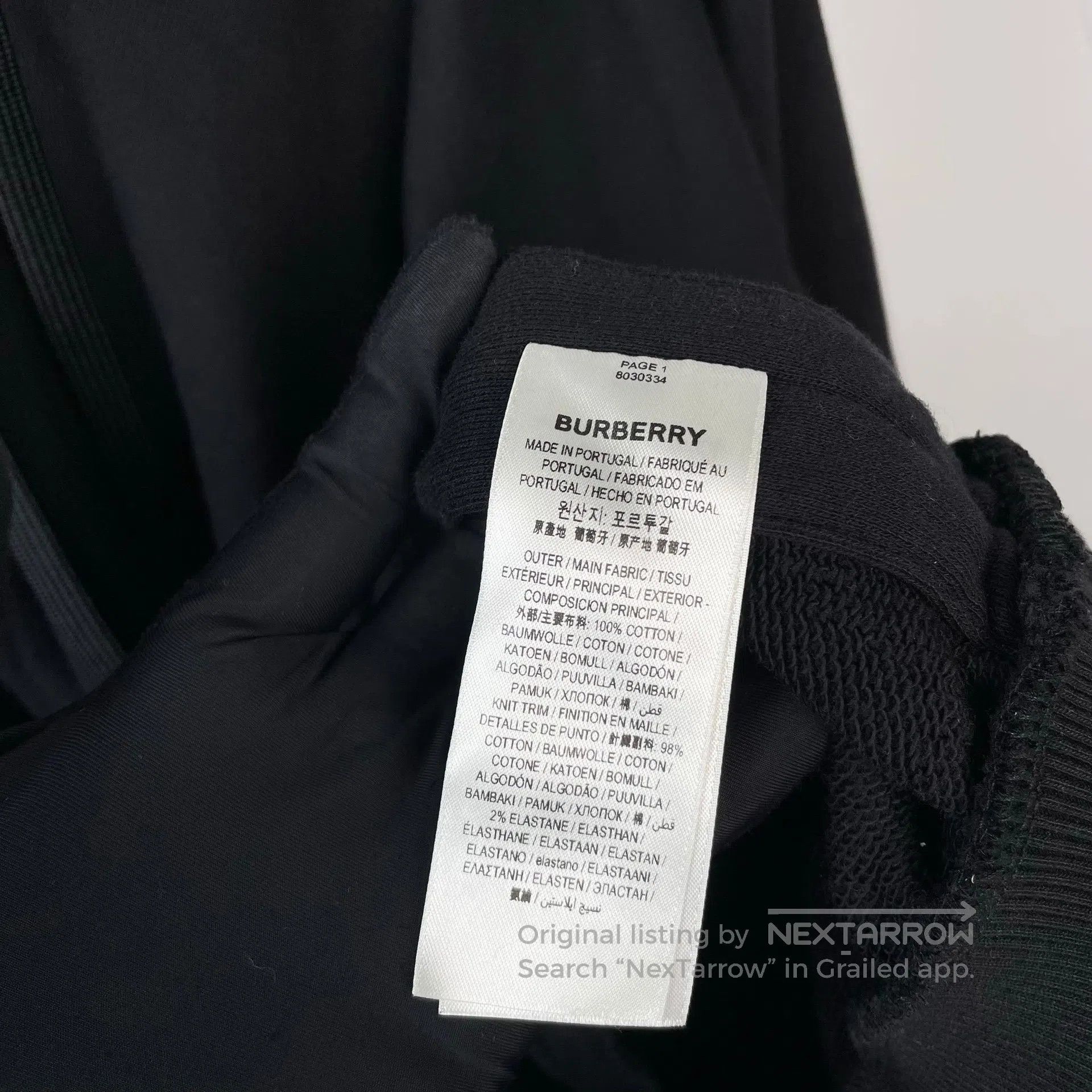 Burberry Burberry Black Irregular Drawstring Hoodie| Size US L / EU 52-54 / 3 - 8 Thumbnail