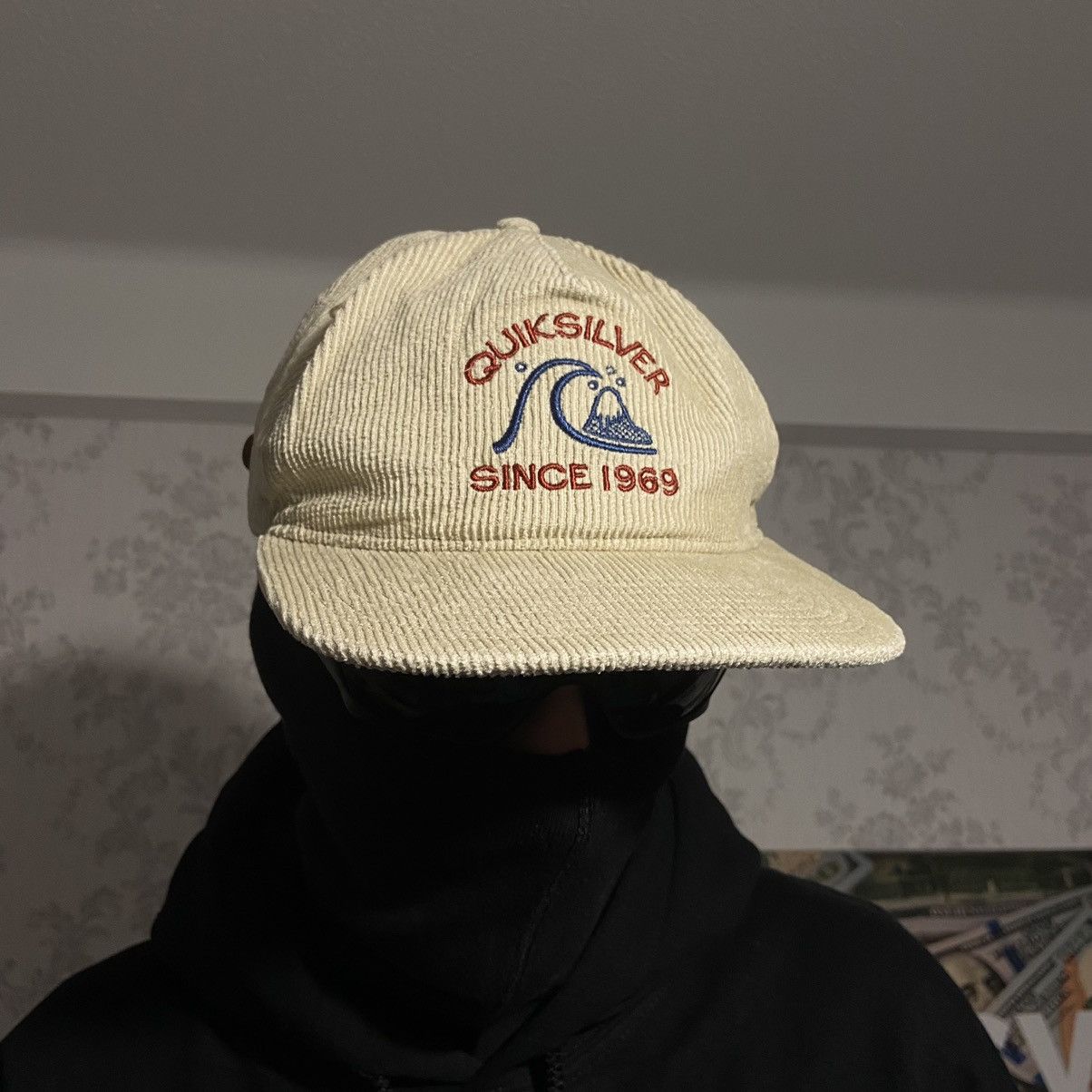 Quiksilver 📌 Quiksilver Corduroy Embroided Logo Cap Size ONE SIZE - 3 Thumbnail
