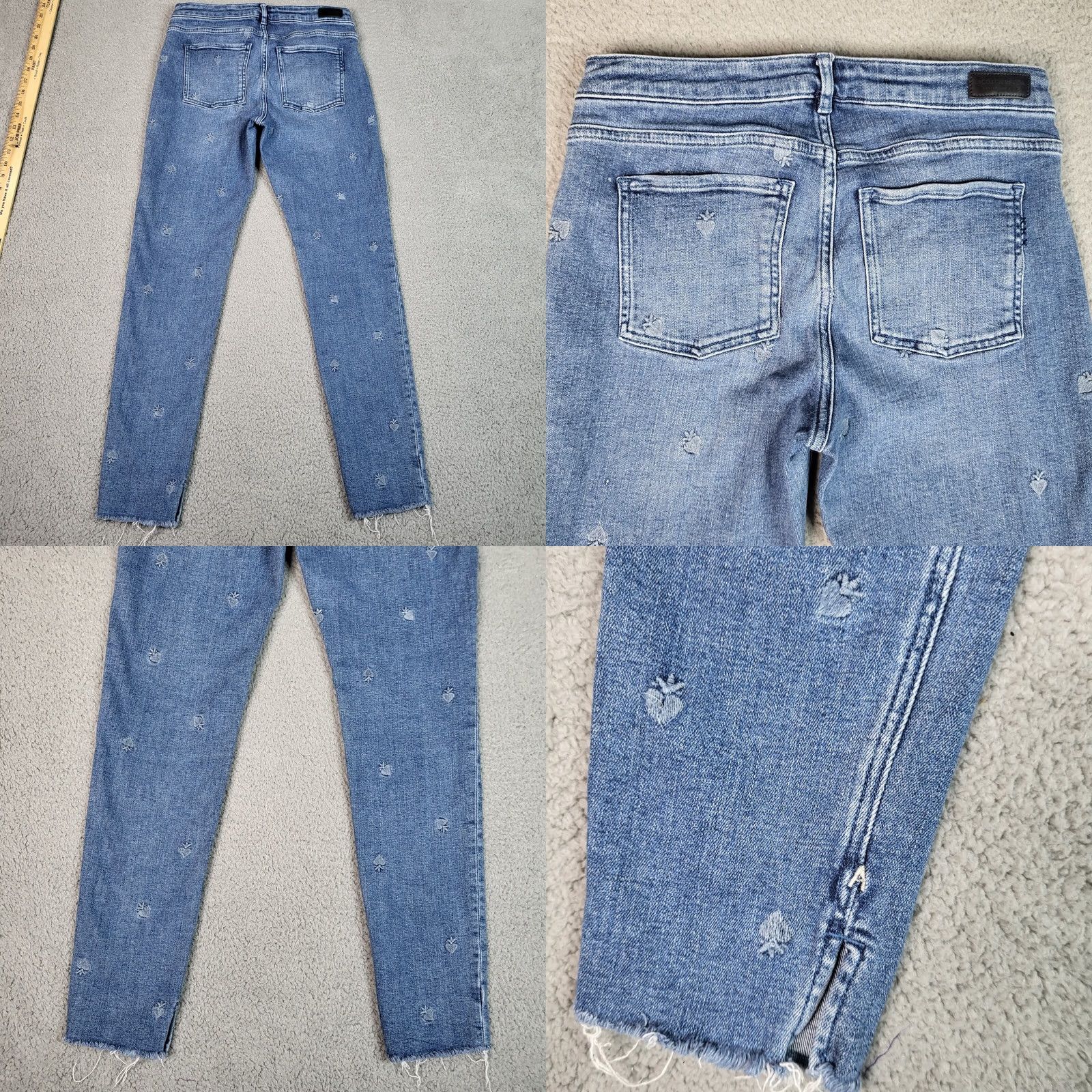 Scotch & Soda Scotch & Soda Skinny Womens 31 Blue Bohemienne Women Mid rise embroidered Jean Size 24" / US 00 / IT 34 - 8 Thumbnail
