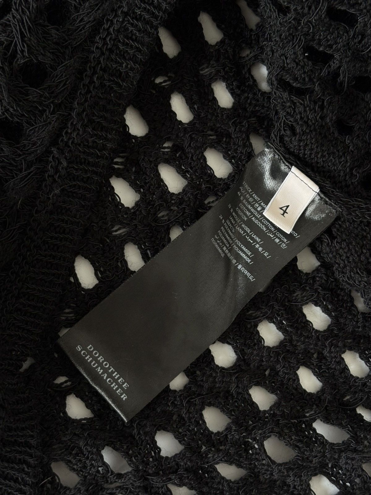 DOROTHEE SCHUMACHER Dorothee Schumacher Modern Pointelle Mini Dress Wool Crochet Size L / US 10 / IT 46 - 9 Thumbnail