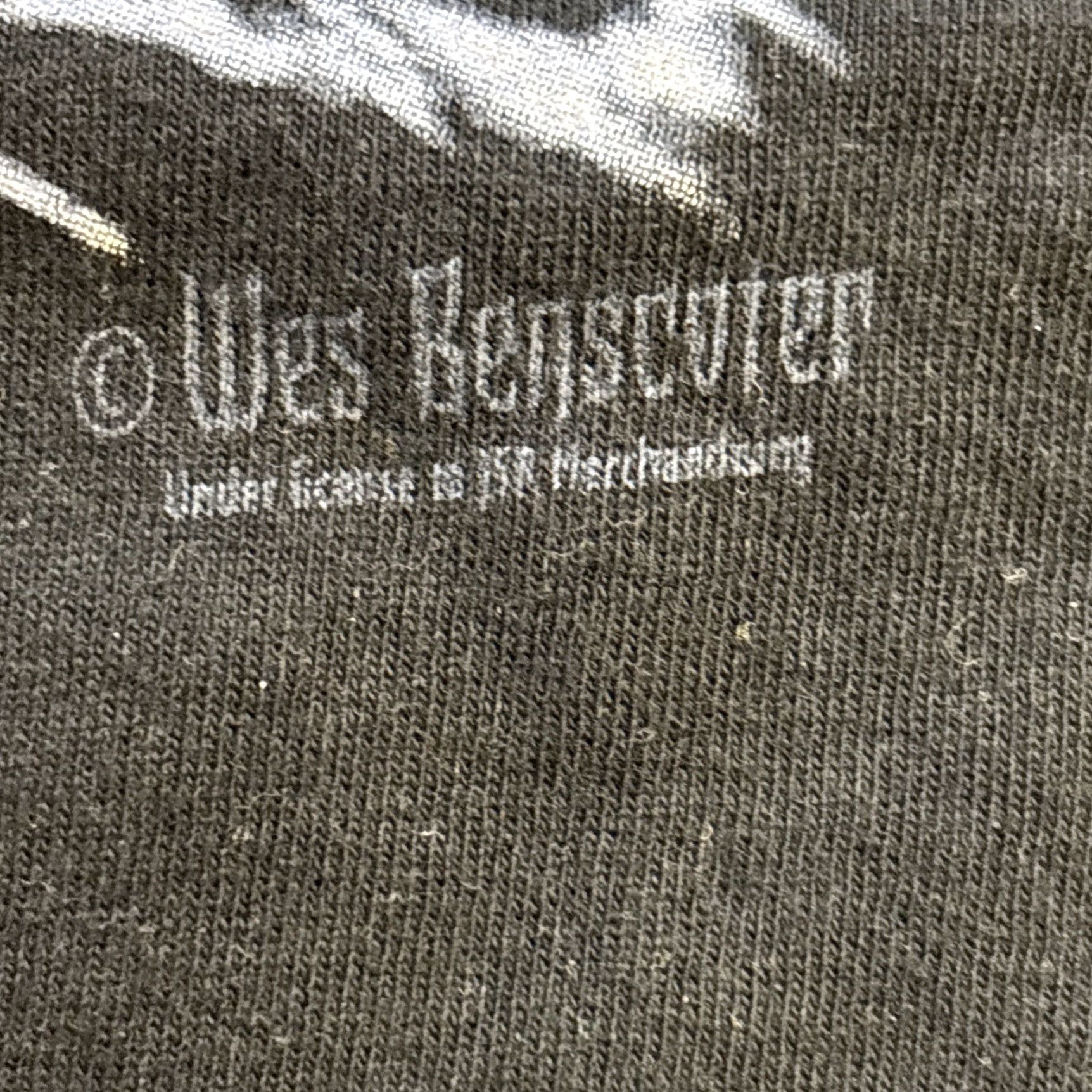 Anvil VINTAGE Wes Benscoter Horror Skull Grim Reaper Anvil Large L T-Shirt Black Mens Shirt Size US L / EU 52-54 / 3 - 3 Thumbnail