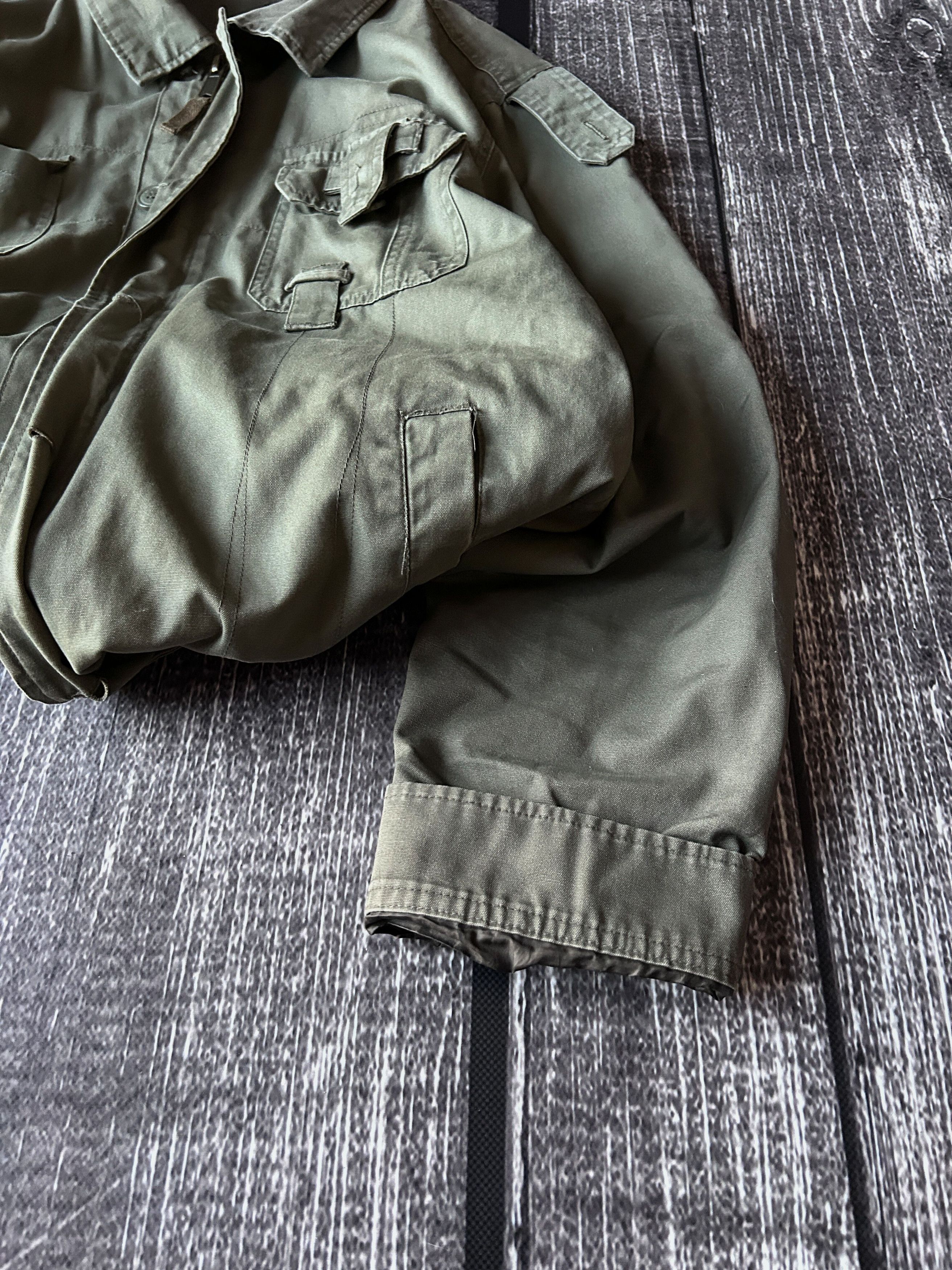 Vintage VTG Military Field Jacket Olive Green Utility Army Combat Size US L / EU 52-54 / 3 - 4 Thumbnail