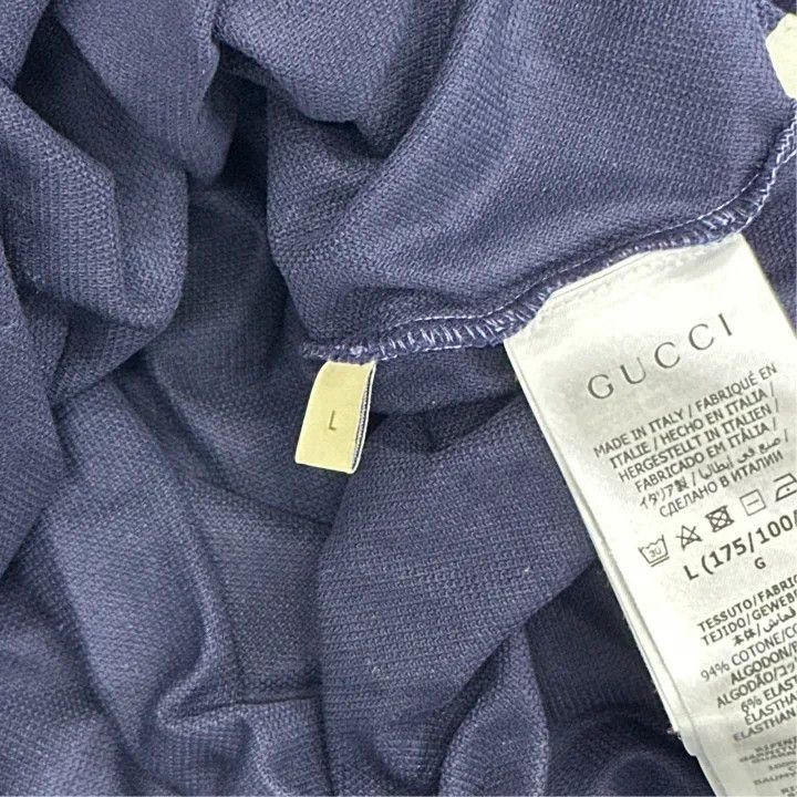 Gucci Gucci Gucci Lido Series Logo Print Polo T-shirt -2506 Size US L / EU 52-54 / 3 - 3 Thumbnail