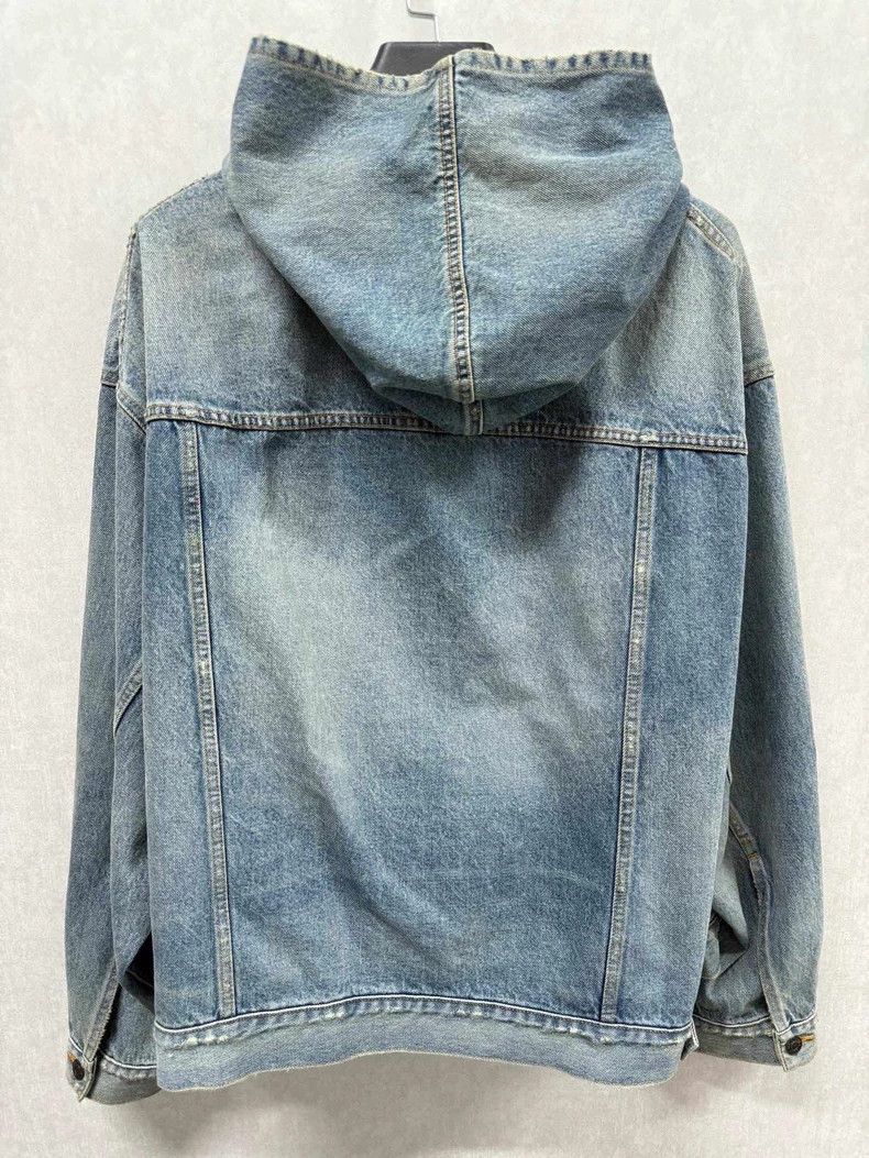 Balenciaga Balenciaga Blizzard Denim Hooded Jacket Size US M / EU 48-50 / 2 - 4 Thumbnail