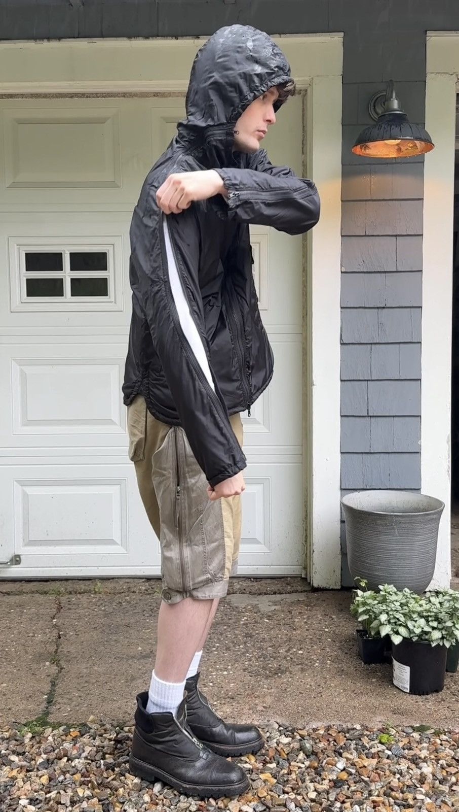 Yohji Yamamoto Yohji Yamamoto Y's Bang On! 3-zip Reversible hooded