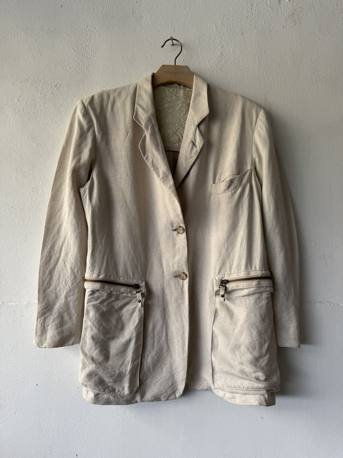 Emporio Armani Vintage Emporio Armani Double Pocket Zipper Blazer Size US S / EU 44-46 / 1 - 2 Thumbnail