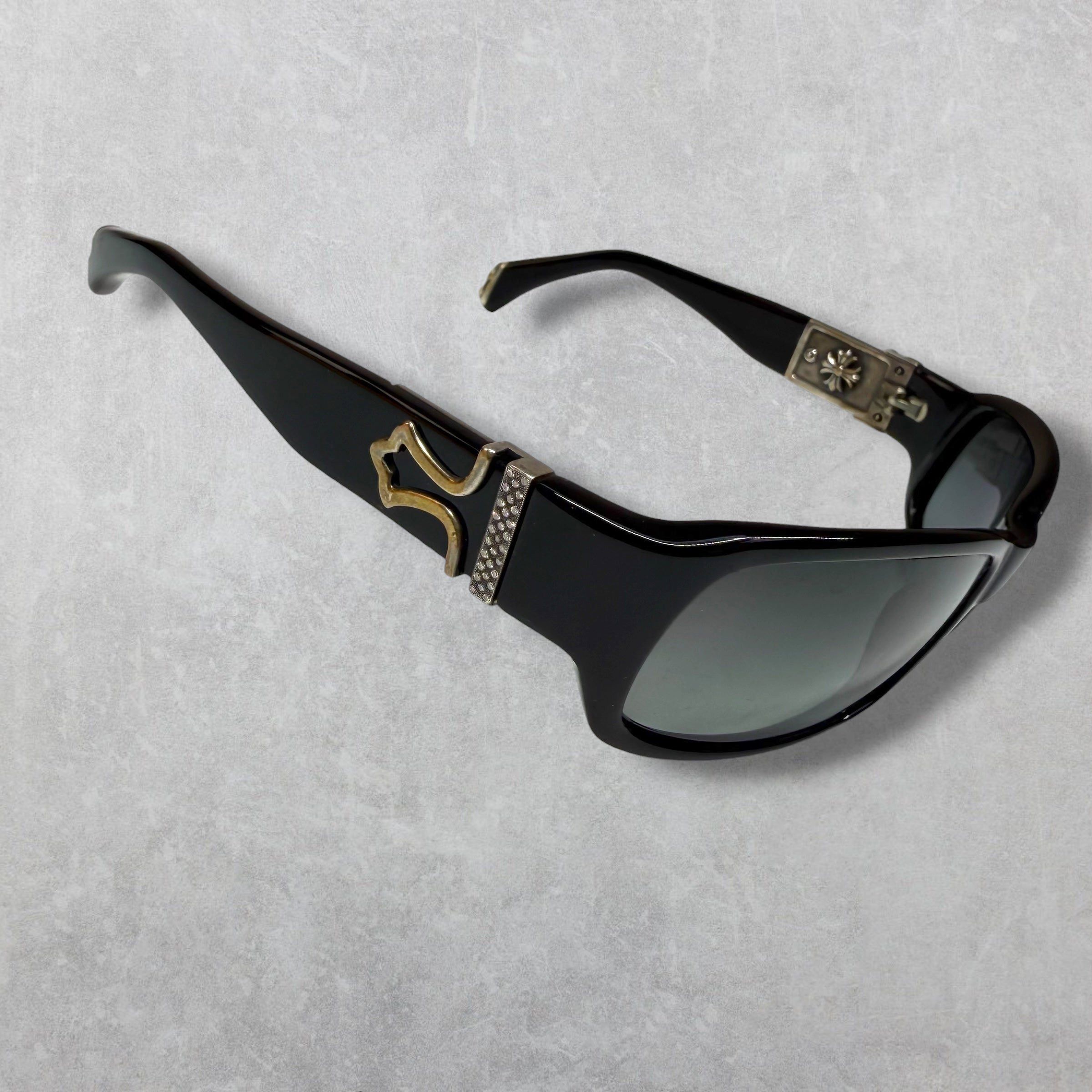 Chrome Hearts Vintage Chrome Hearts Fix 2 Diamond Sunglasses Size ONE SIZE - 2 Thumbnail