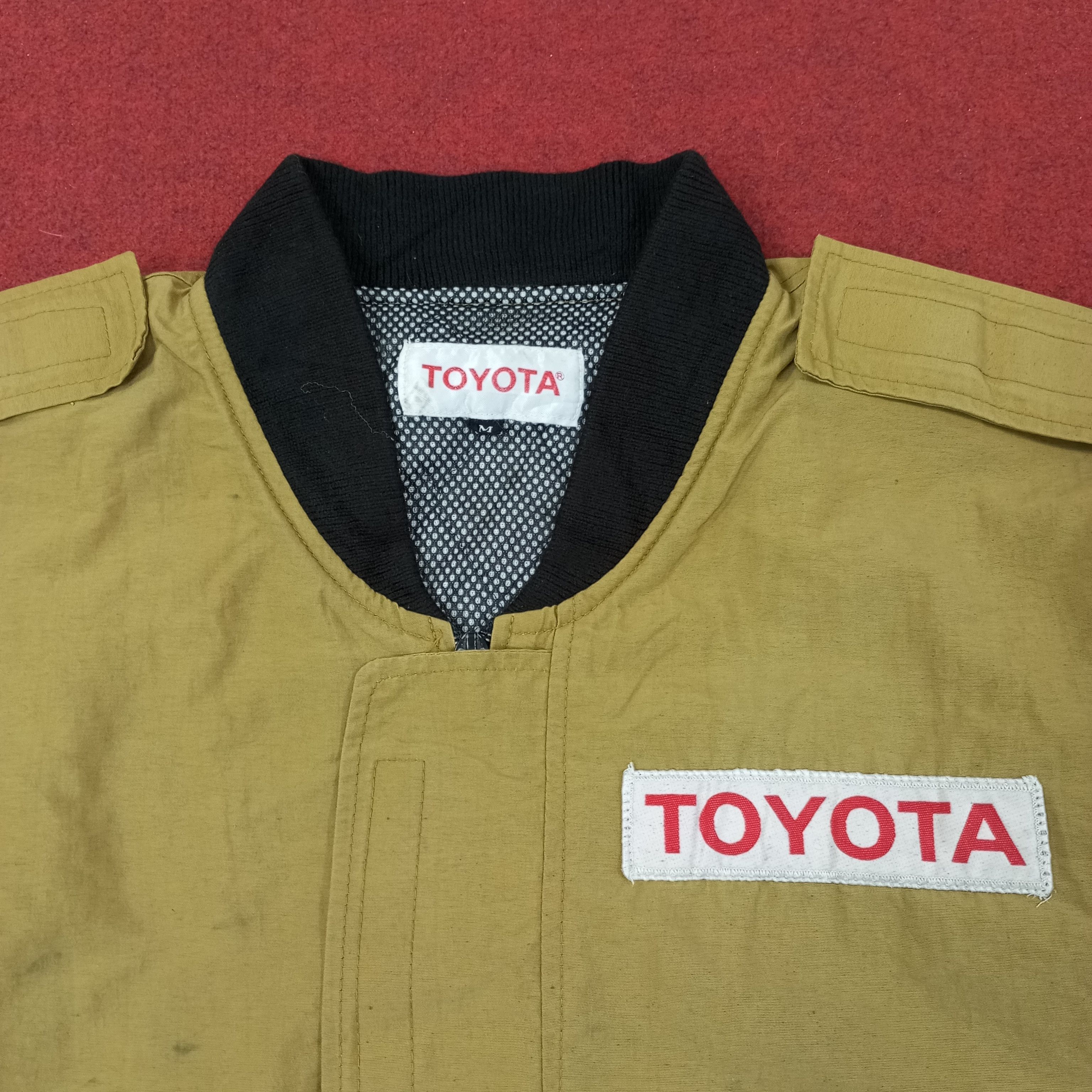 Vintage Toyota Japanese Motorsports Racing Workwear Jacket c241n16 Size US L / EU 52-54 / 3 - 5 Thumbnail