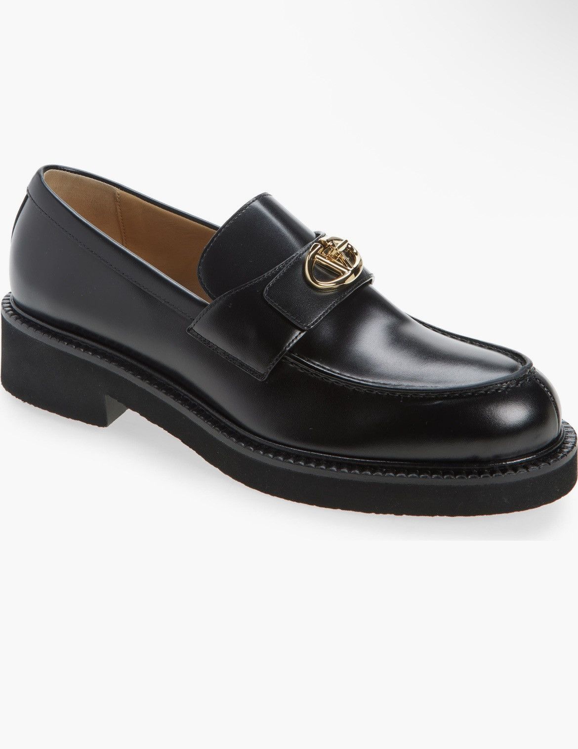 Valentino Valentino Garavani VLOGO Locker Loafer Black size 41 Size US 11 / IT 41 - 1 Thumbnail