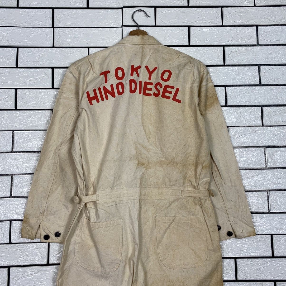 Japanese Brand Tokyo Hino Diesel Coverall Worker Duck Canvas Detroit Size US 30 / EU 46 - 14 Thumbnail