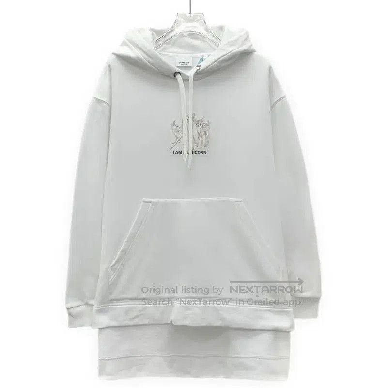 Burberry Burberry Women's White Cotton Hoodie. Size XXS / US 00 / IT 34 - 1 Thumbnail