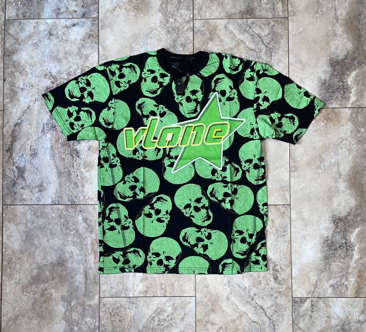Vlone RODMAN White Cheetah Hair Short Sleeve T-Shirt Size S | Grailed