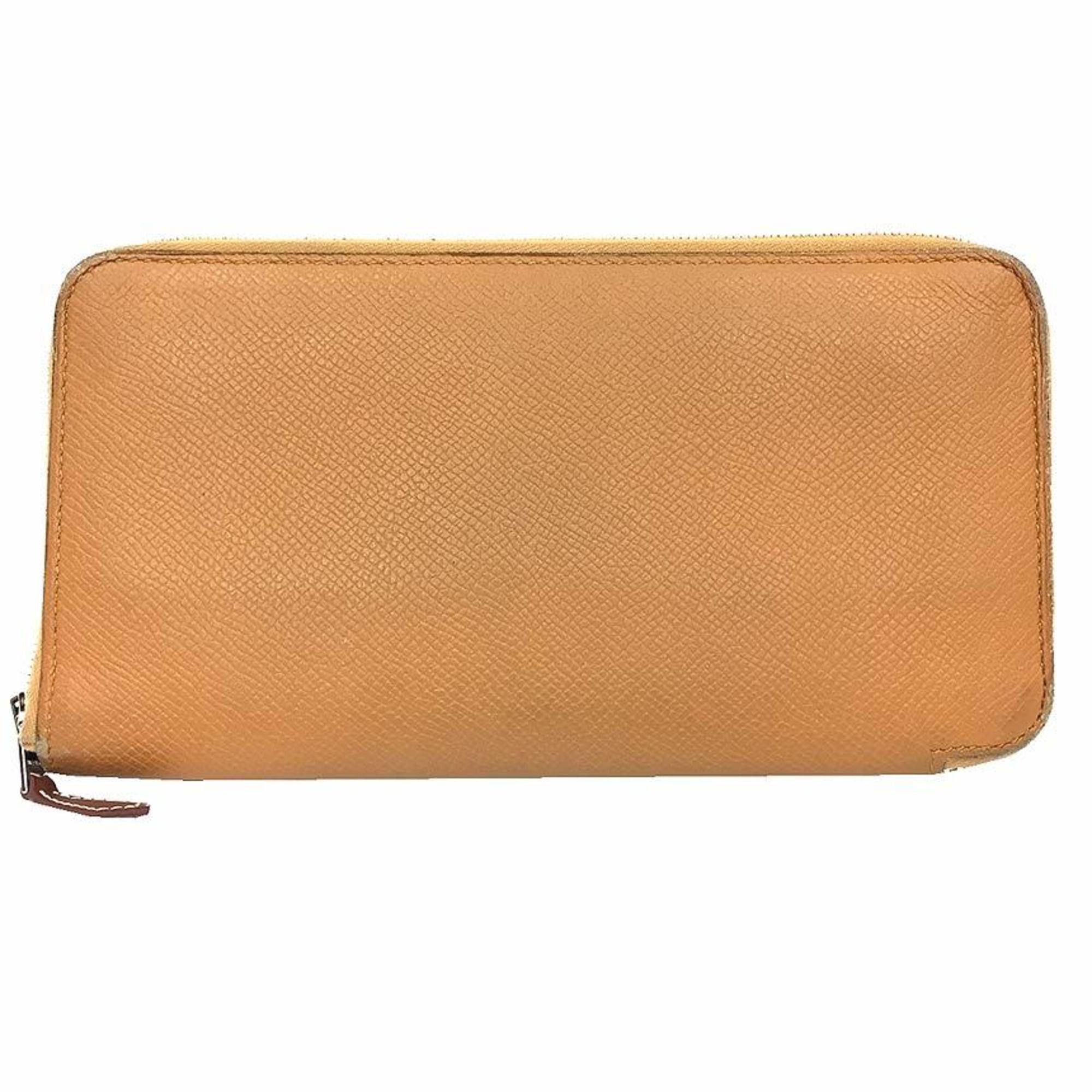 Hermes HERMES Azap Silkin Wallet Long Round Della Cavalleria Brown Hermes Size ONE SIZE - 1 Thumbnail