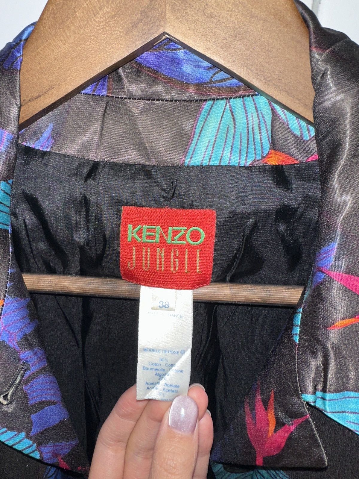 Kenzo 1990s KENZO Vintage Blazer Size S / US 4 / IT 40 - 3 Thumbnail