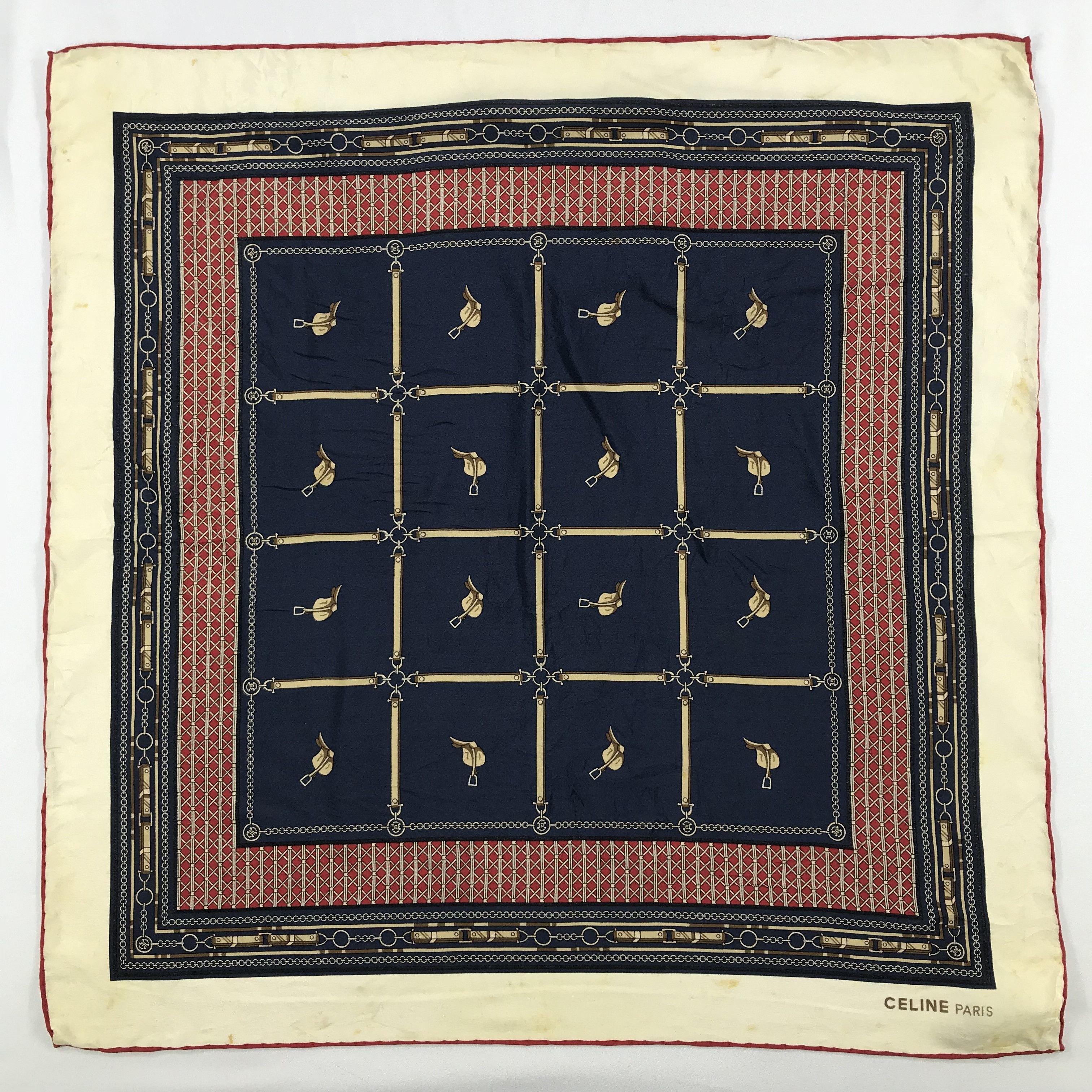 Celine × Vintage Vintage Celine Silk Scarf - S2738B Size ONE SIZE - 1 Thumbnail