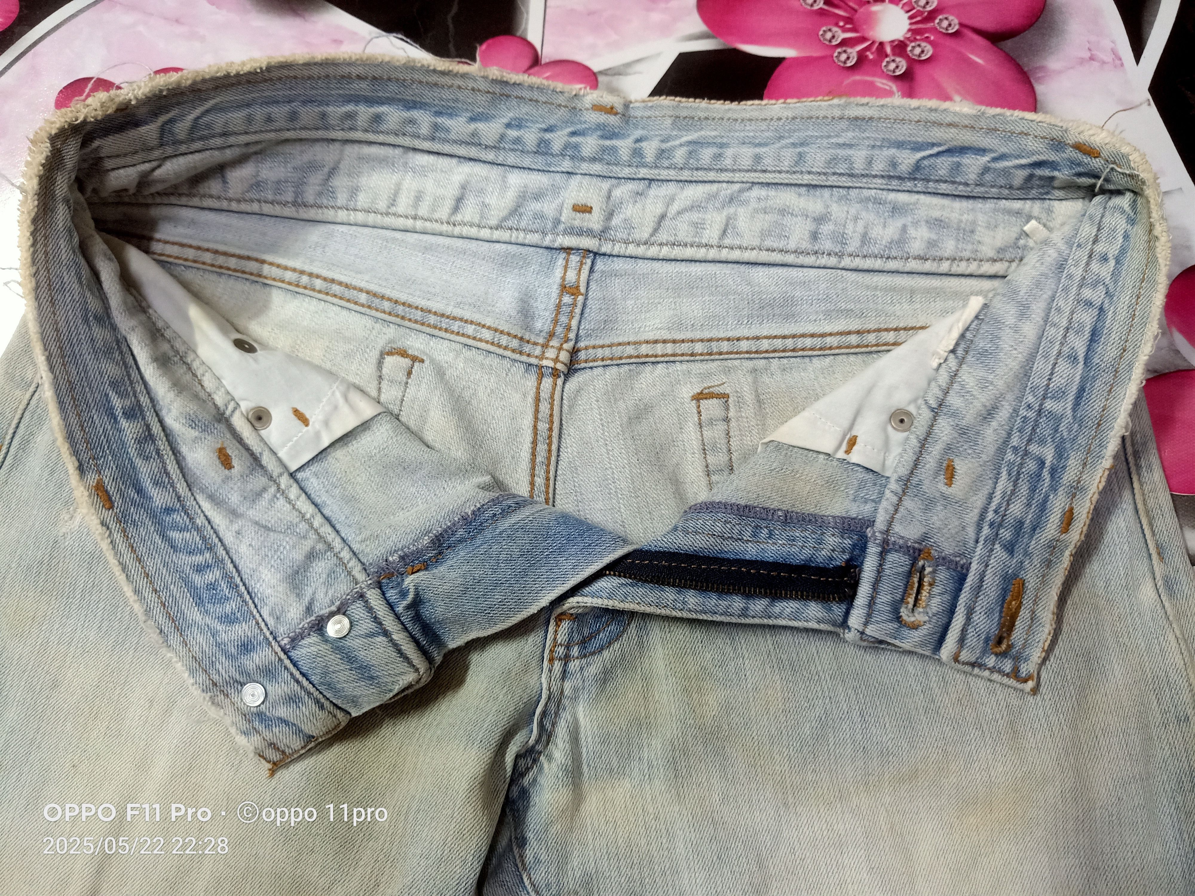 If Six Was Nine × Le Grande Bleu (L.G.B.) Unbrand Double Waist Denim Distressdenim Size US 32 / EU 48 - 11 Thumbnail
