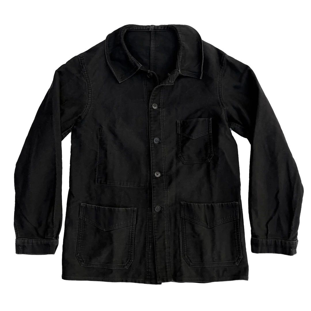50's~ French Black Moleskin Jacket French Moleskin Jacket - Etsy