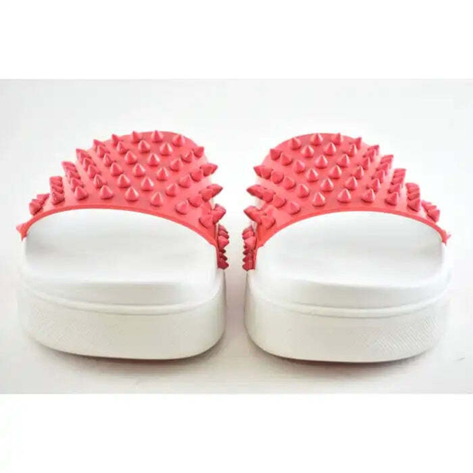 Christian Louboutin Christian Louboutin Pool Fun Donna Flat Pink White Platform Size US 10.5 / IT 40.5 - 6 Thumbnail