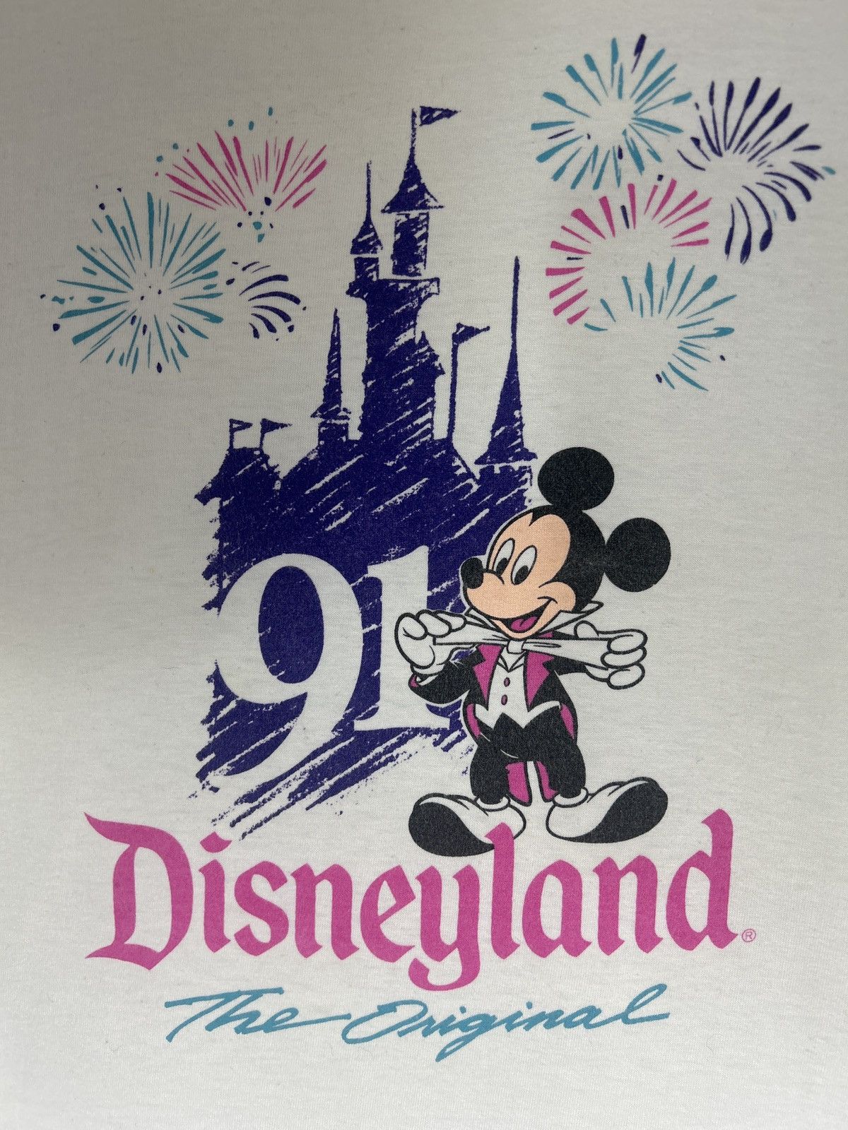 Disney Vintage 1991 Disneyland Mickey Mouse Tee Size US XL / EU 56 / 4 - 2 Thumbnail